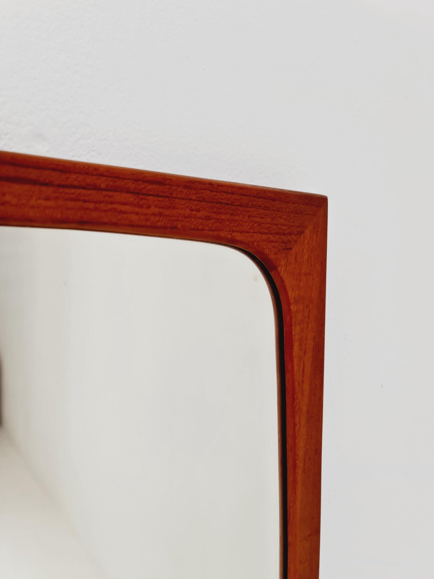 Teak Danish mid-century Modern wall-mounted mirror, 1960s