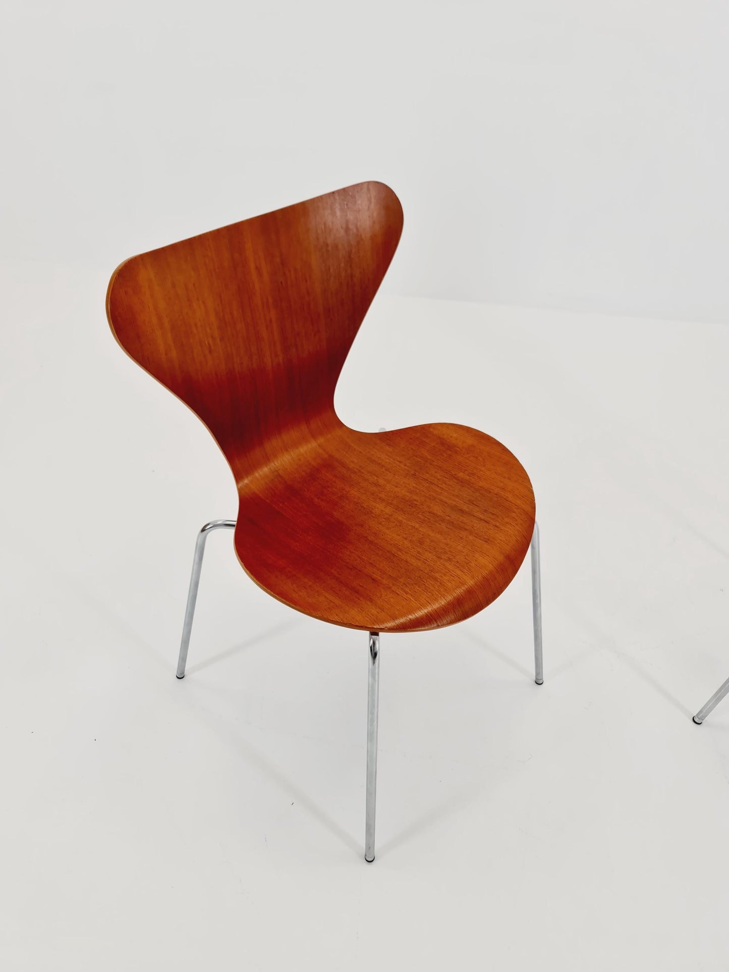 Vintage Teak 3107 Dining Chairs by Arne Jacobsen for Fritz Hansen, 1960s, Set of 2
