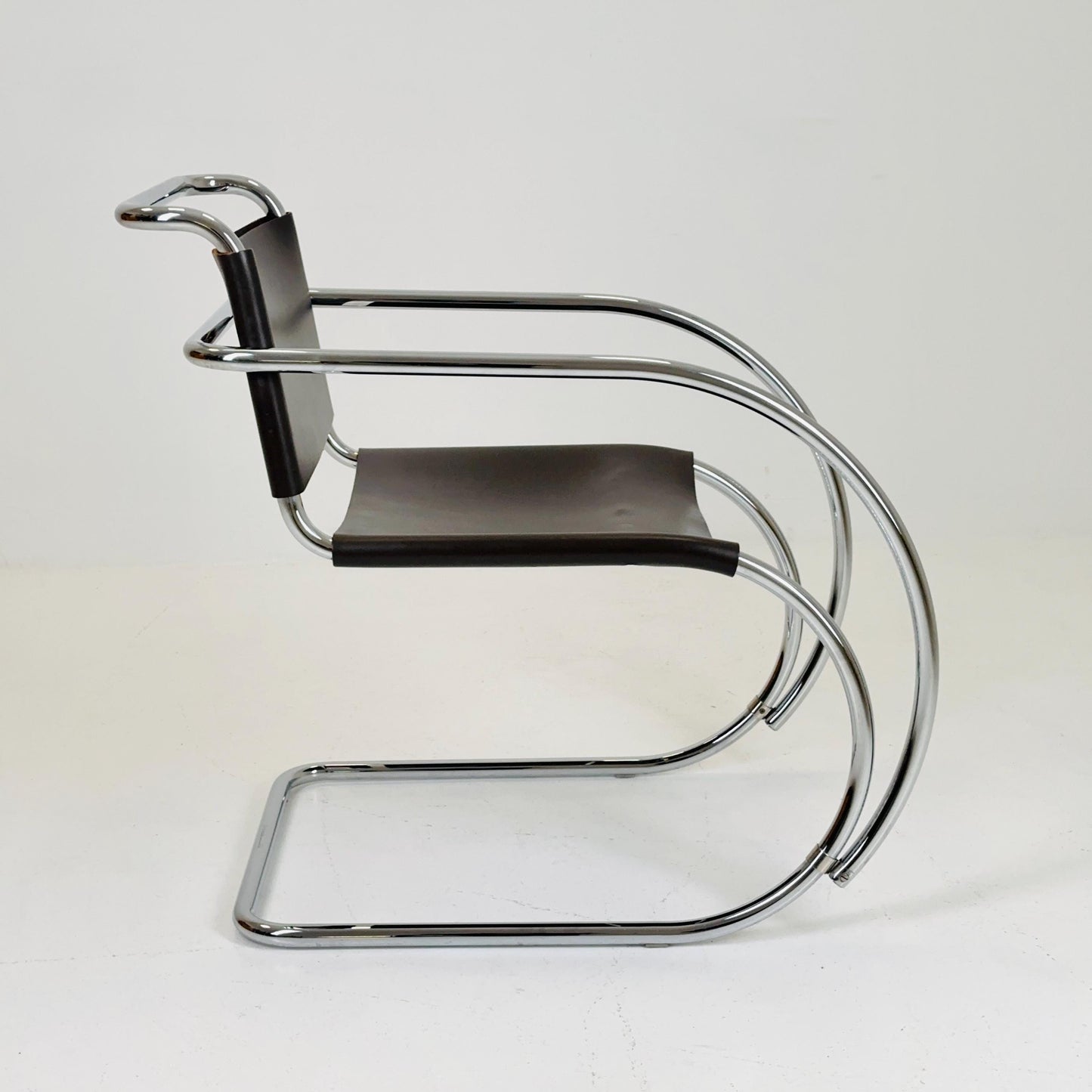 Mid century Bauhaus MR20 armchair by Mies van der Rohe for Knoll USA 1980s