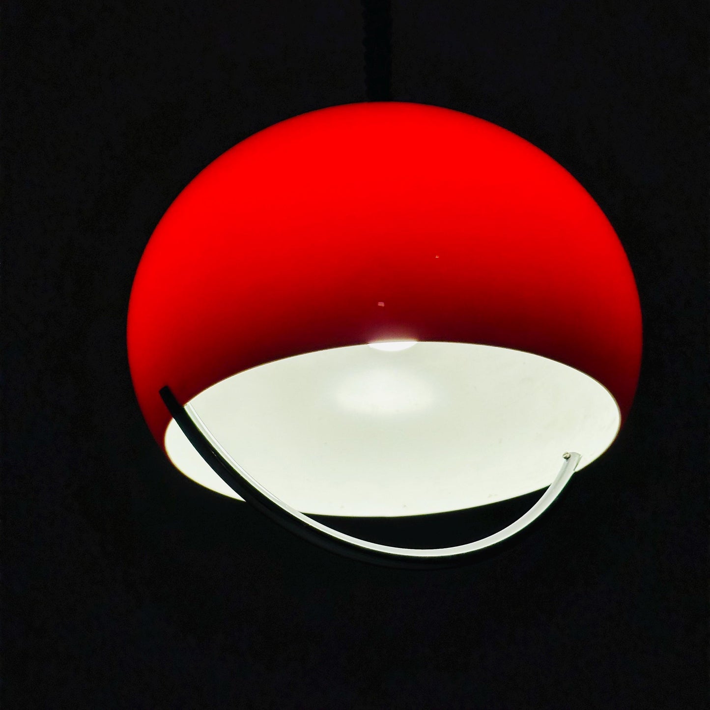 Mid-century Meblo pendant lamp designed by Harvey Guzzini Dijkstra, 1970s