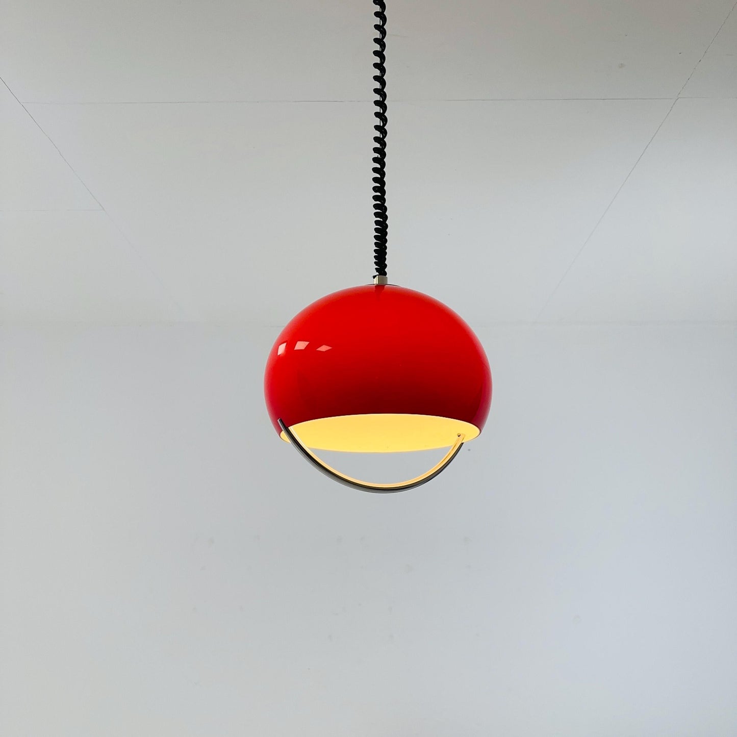 Mid-century Meblo pendant lamp designed by Harvey Guzzini Dijkstra, 1970s
