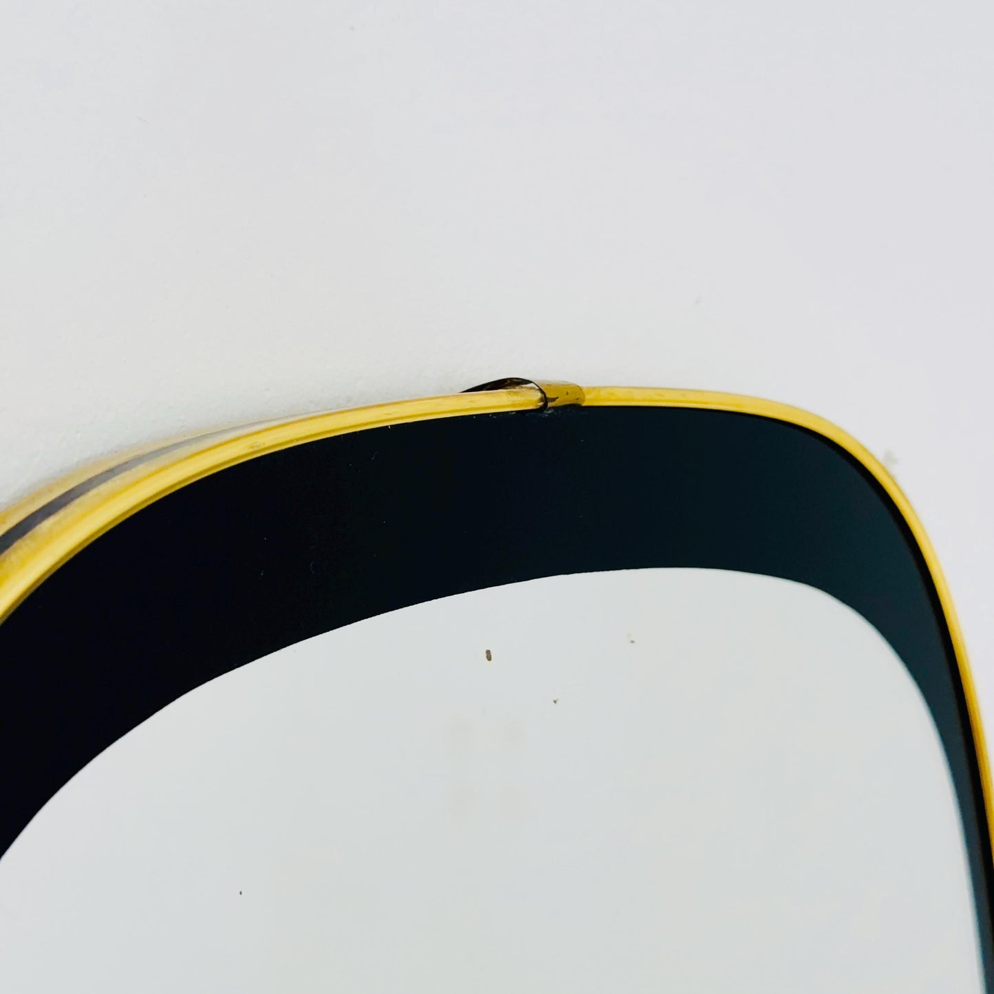 Large Kristall Mid Century asymmetric wall Mirror by lenzgold Nieren Spiegel - Kidney mirror 1960s rockabilly Germany