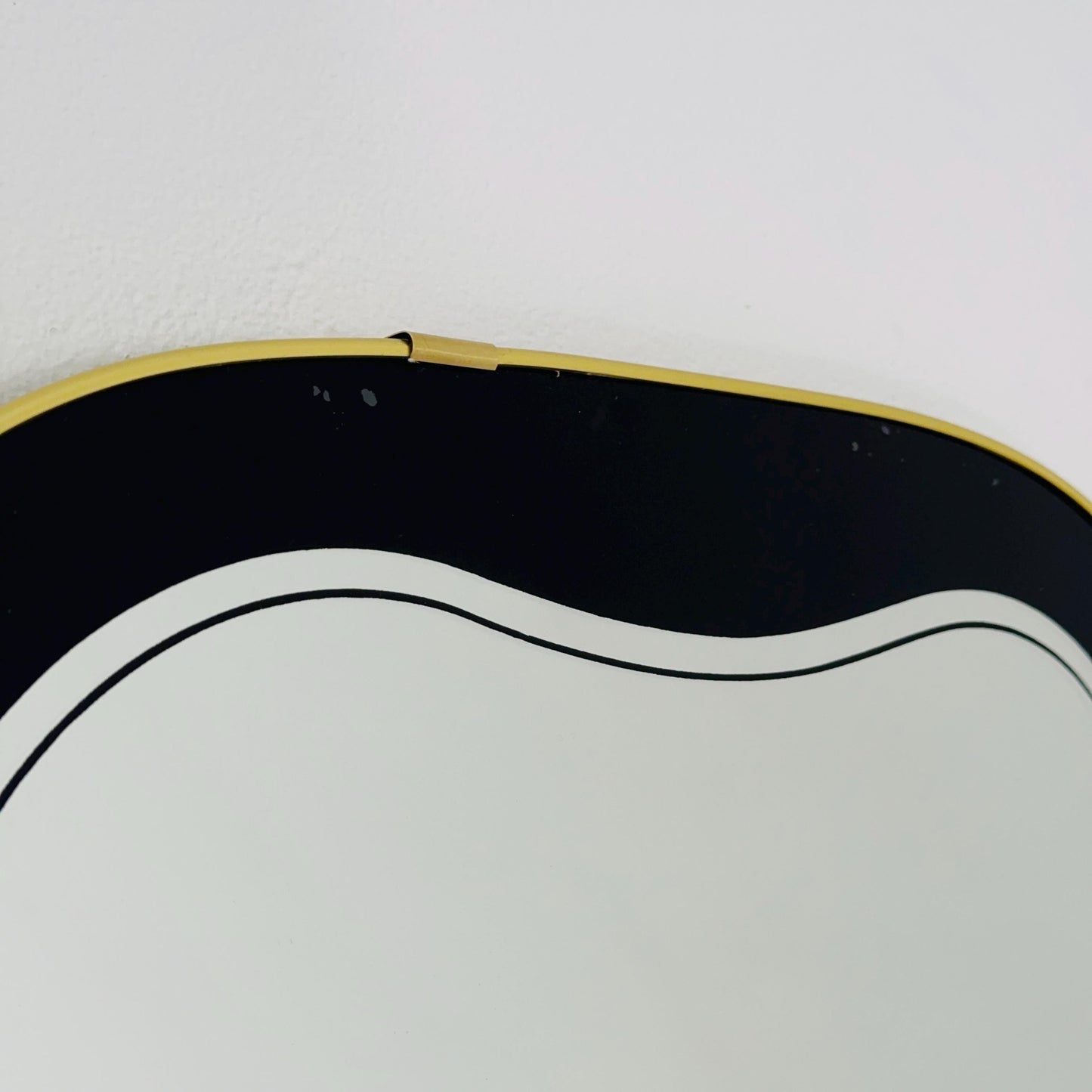 Kristall Mid Century asymmetric wall Mirror by lenzgold Nieren Spiegel - Kidney mirror 1960s rockabilly Germany
