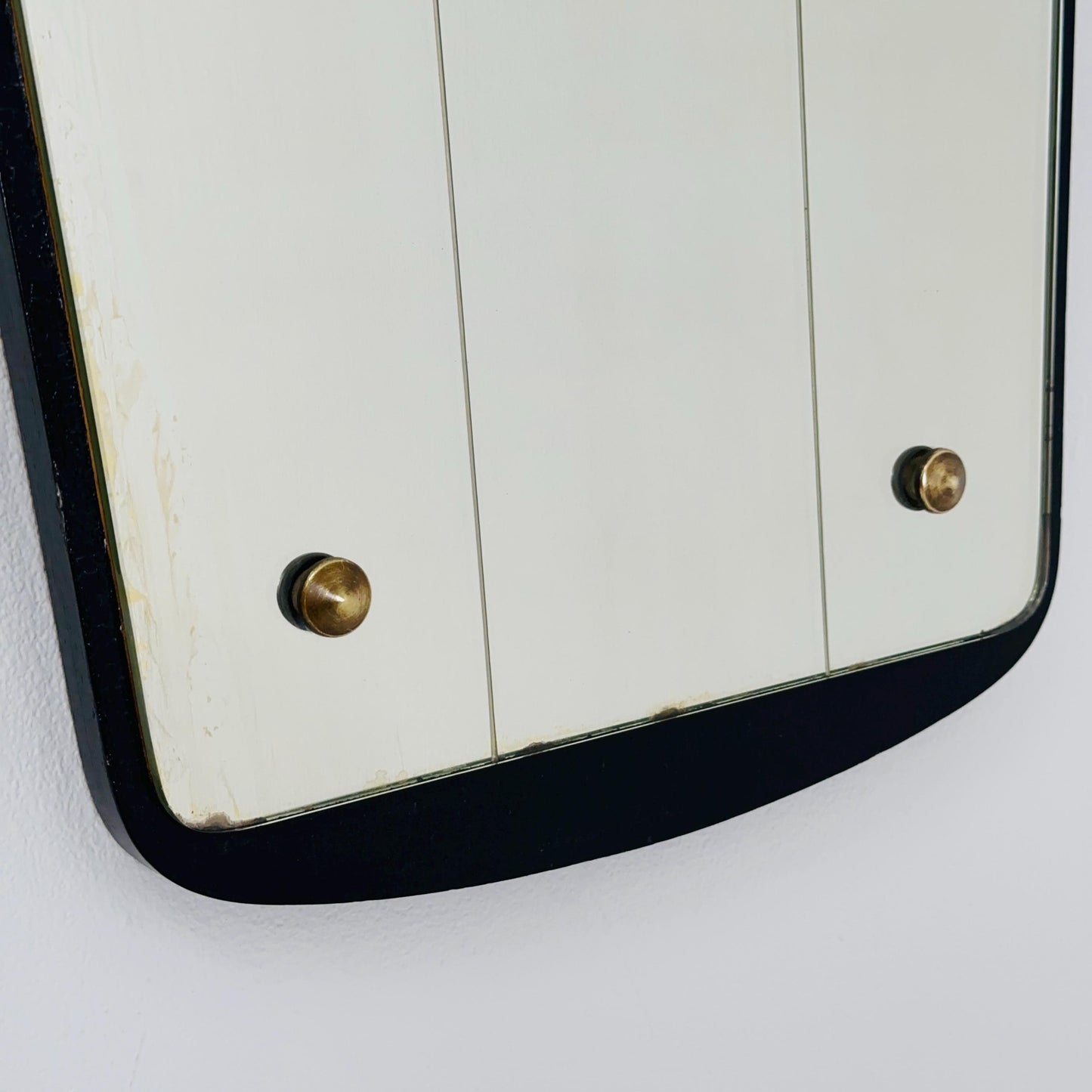 Kristall Mid Century asymmetric wall Mirror by lenzgold Nieren Spiegel - Kidney mirror 1960s rockabilly Germany