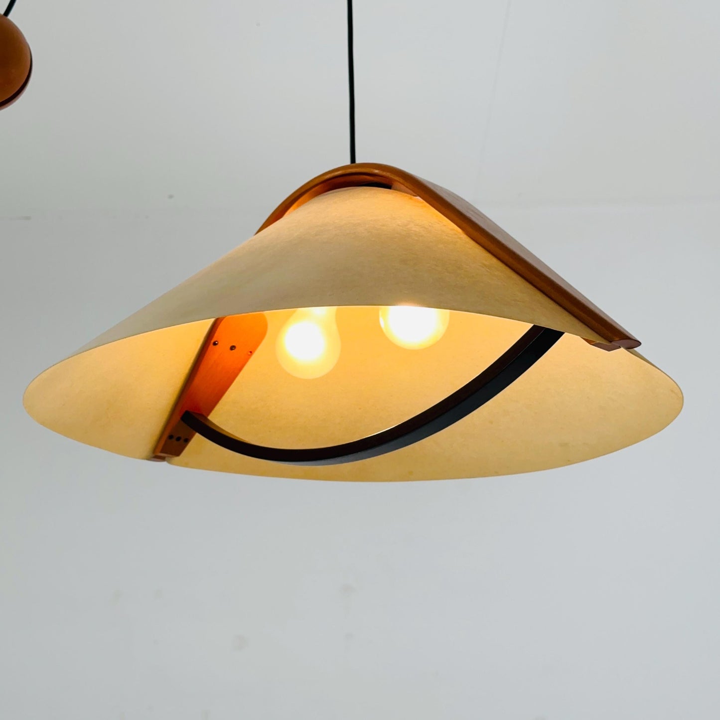 mid century Danish adjustable pendant lamp by DOMUS , 1970S Denmark