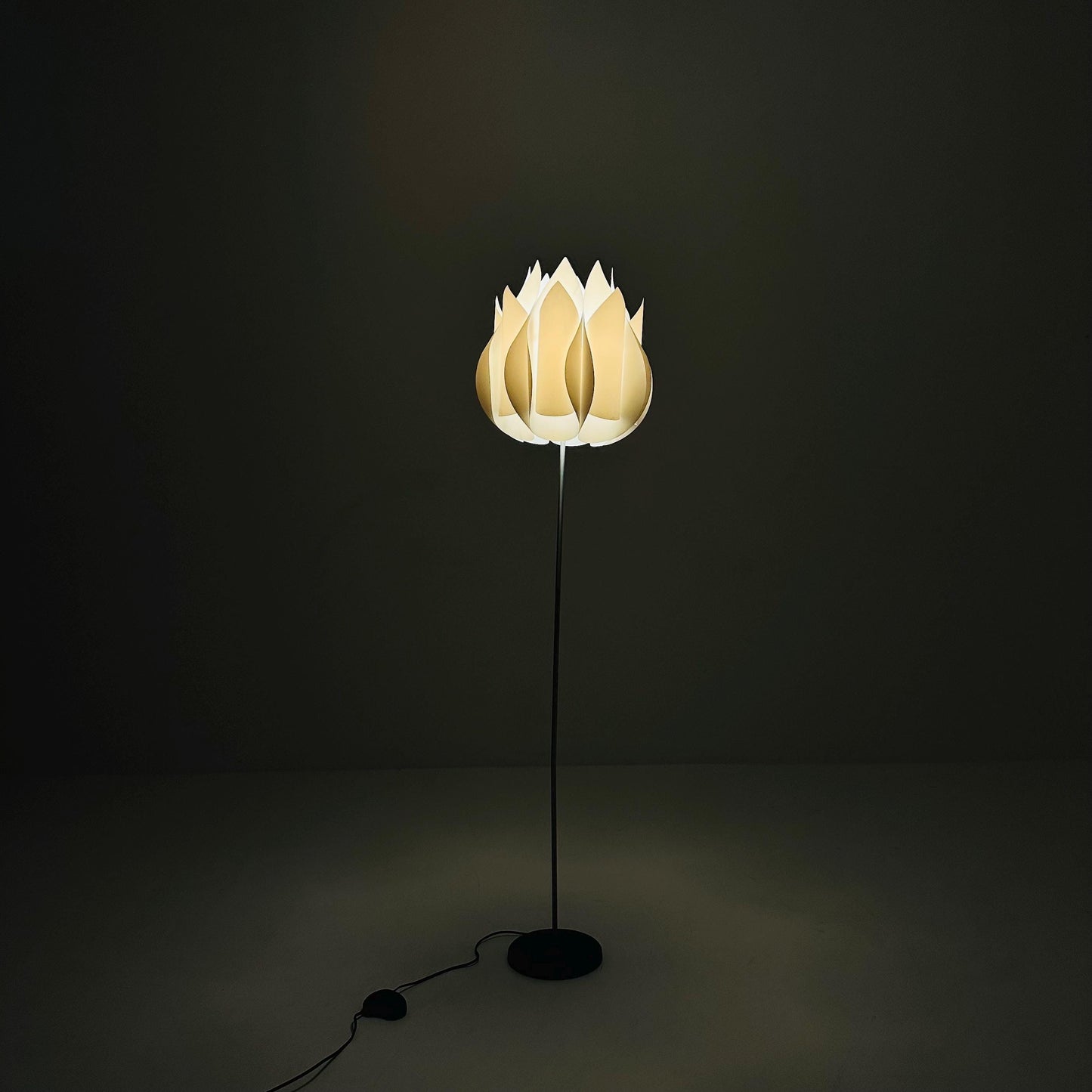 Mid century floor lamp designed by Flemming Brylle & Prenen Jacobsen from Denmark.
