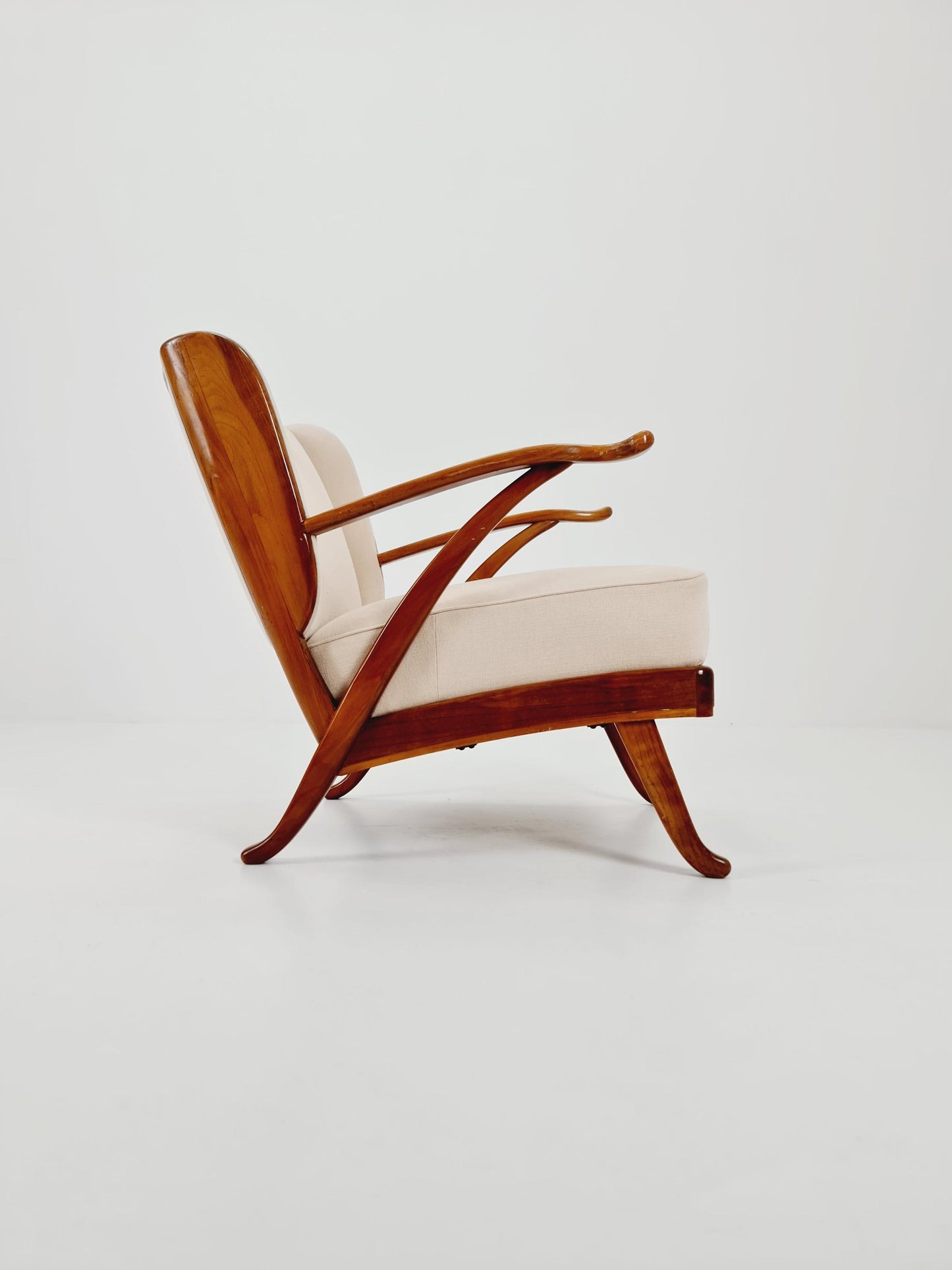 Mid Century lounge chair/ Easy Wing chair by Karl Nothhelfer , 1960s