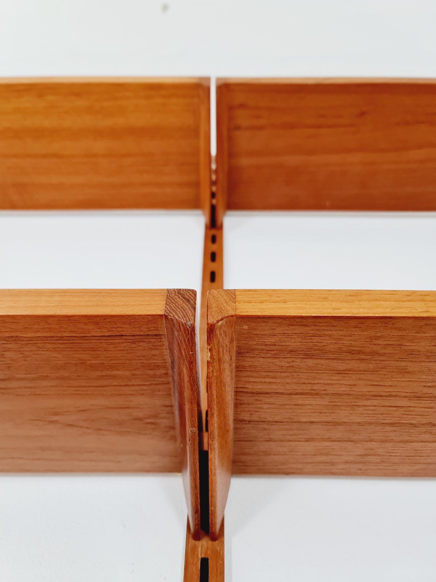 Danish modern modular Teak shelving system by Kai kristansen for FH Möbel , Denmark, 1960s