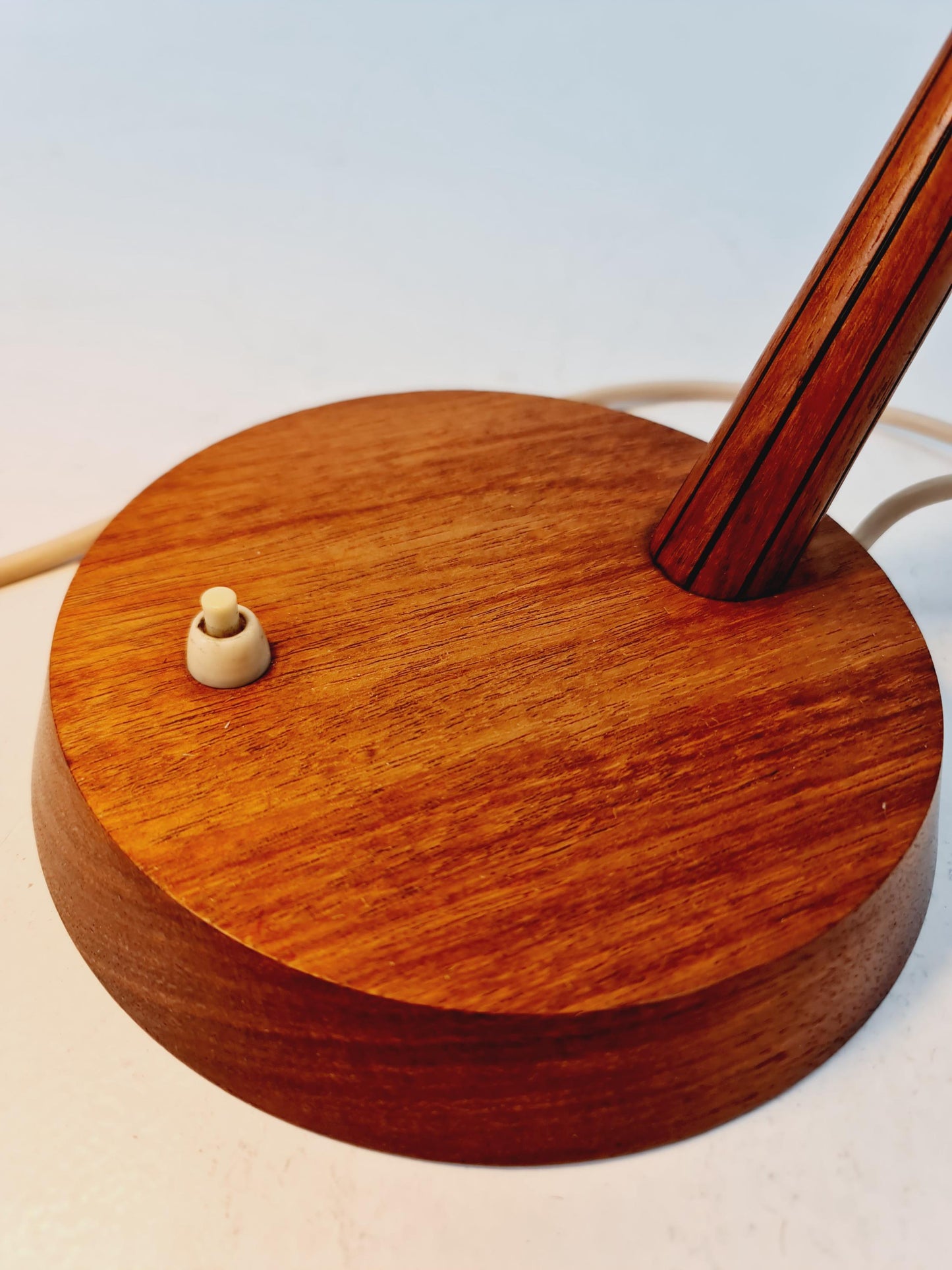 Mid century Teak and brass table lamp by Frits muller for Temde , 1960s