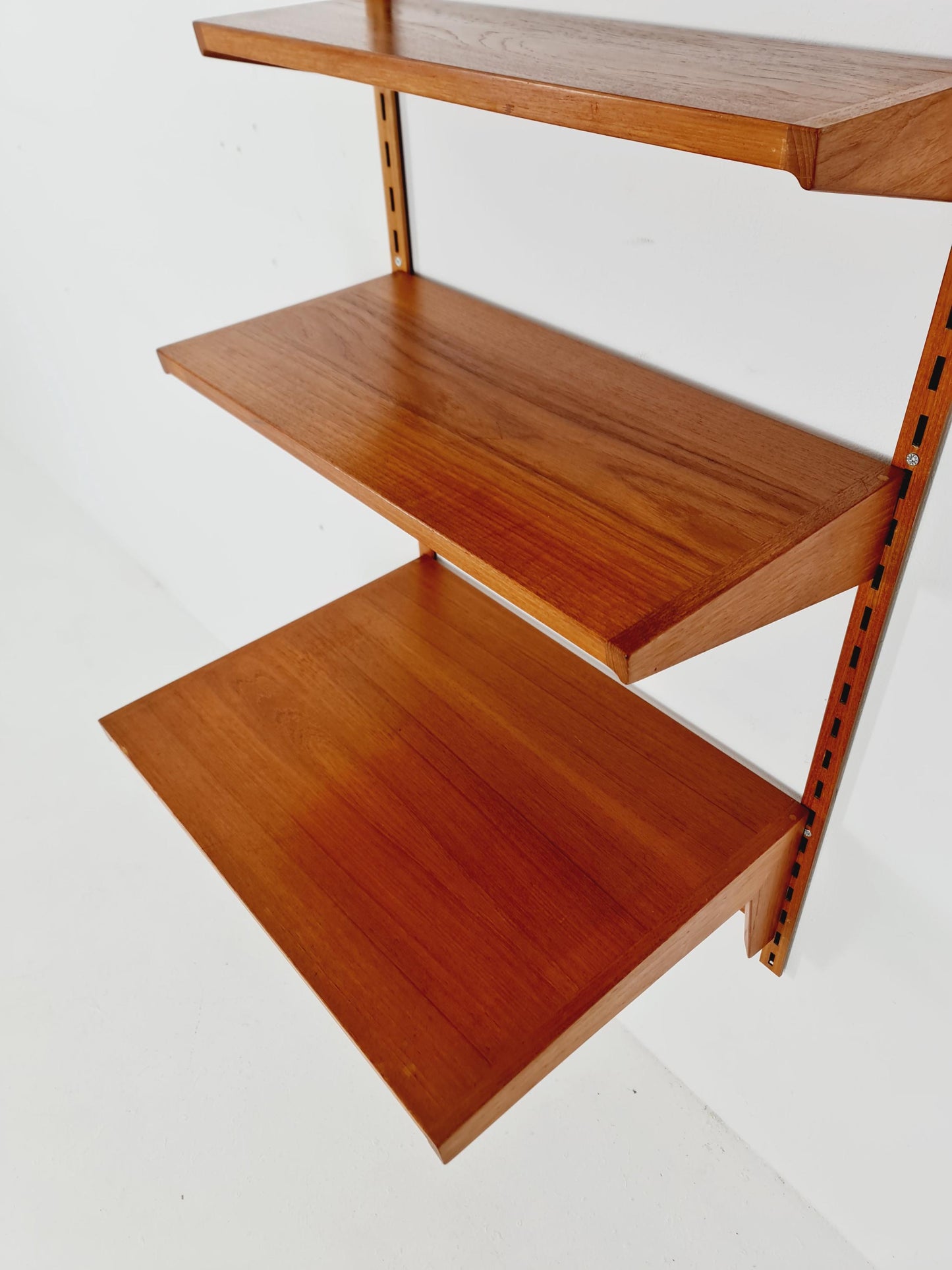 Danish modern modular Teak shelving system by Kai kristansen for FH Möbel , Denmark, 1960s