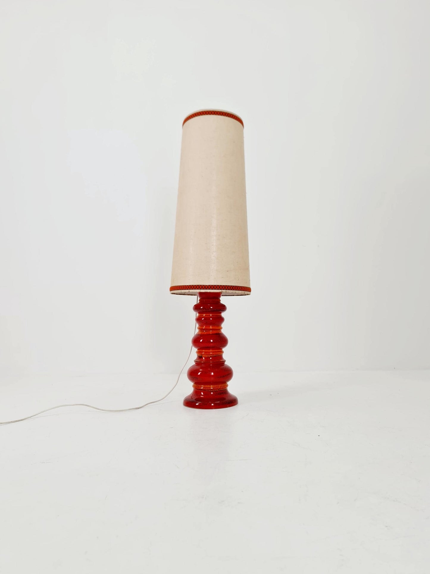 Mid century ceramic handmade floor lamp 1960s Germany