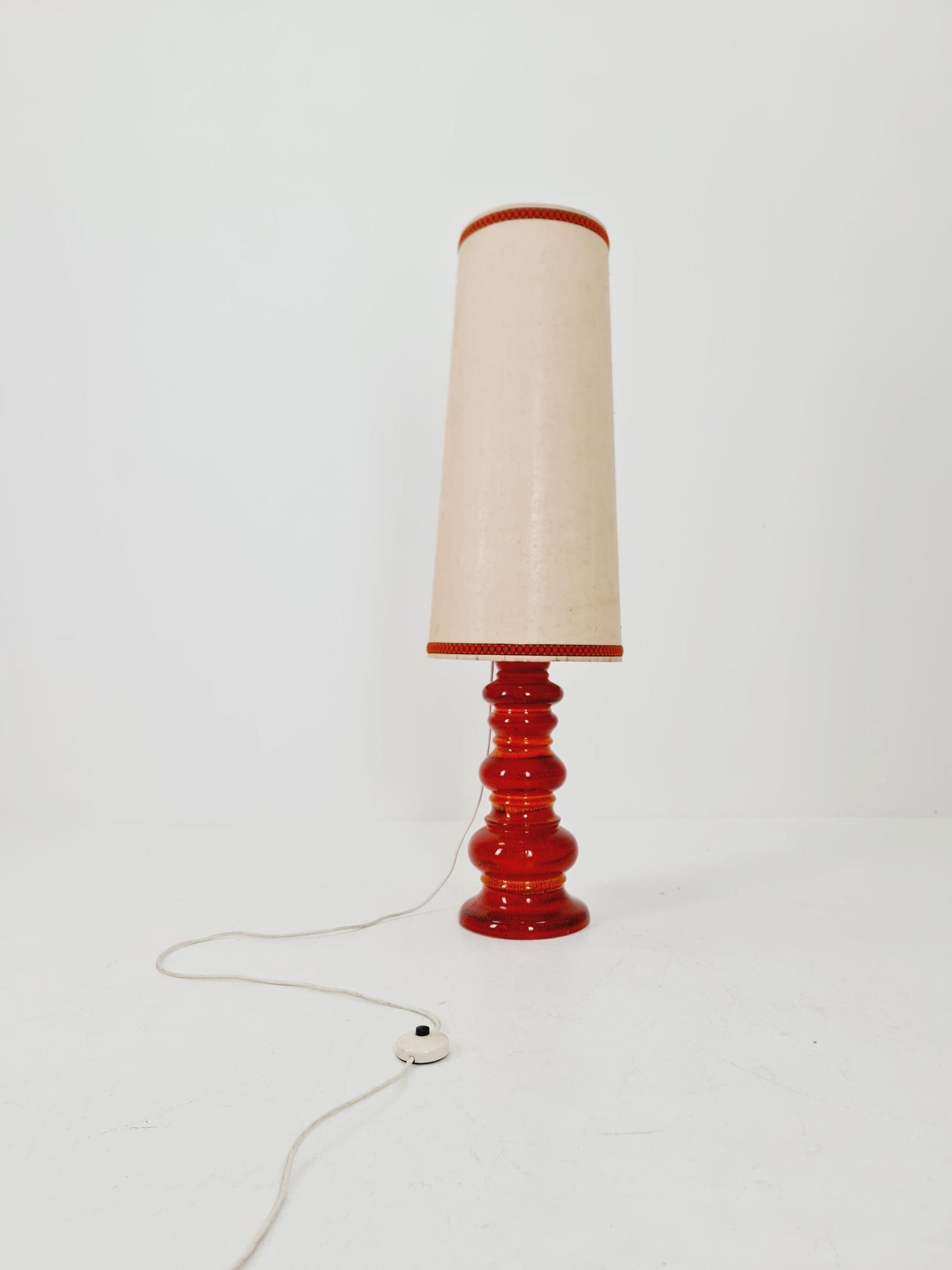 Mid century ceramic handmade floor lamp 1960s Germany