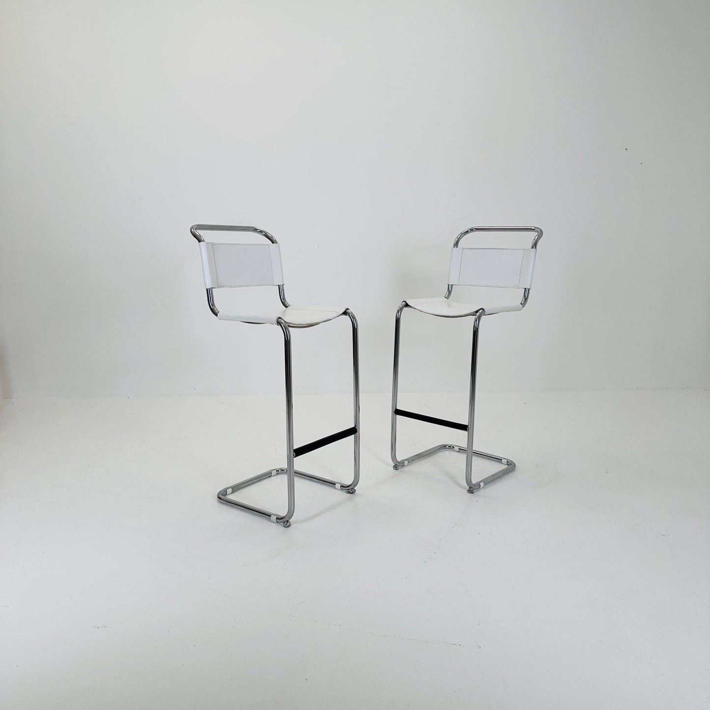 Set of 2 barstools model S39L by Mart Stam for Thonet 1980s