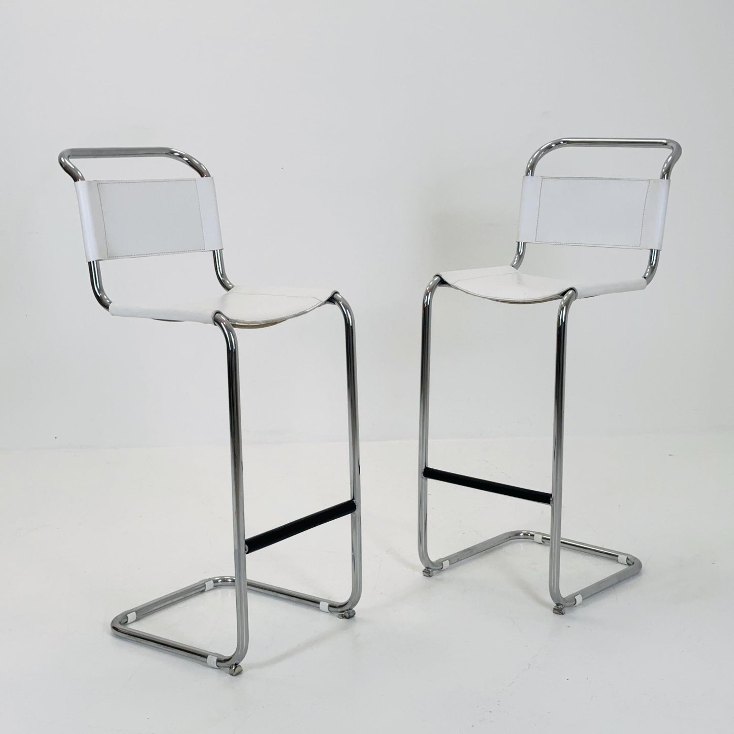 Set of 2 barstools model S39L by Mart Stam for Thonet 1980s