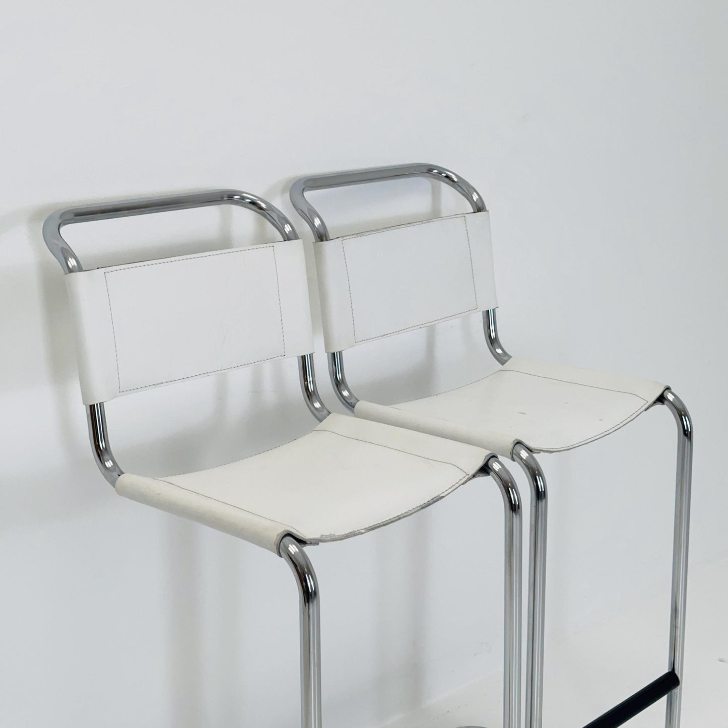 Set of 2 barstools model S39L by Mart Stam for Thonet 1980s