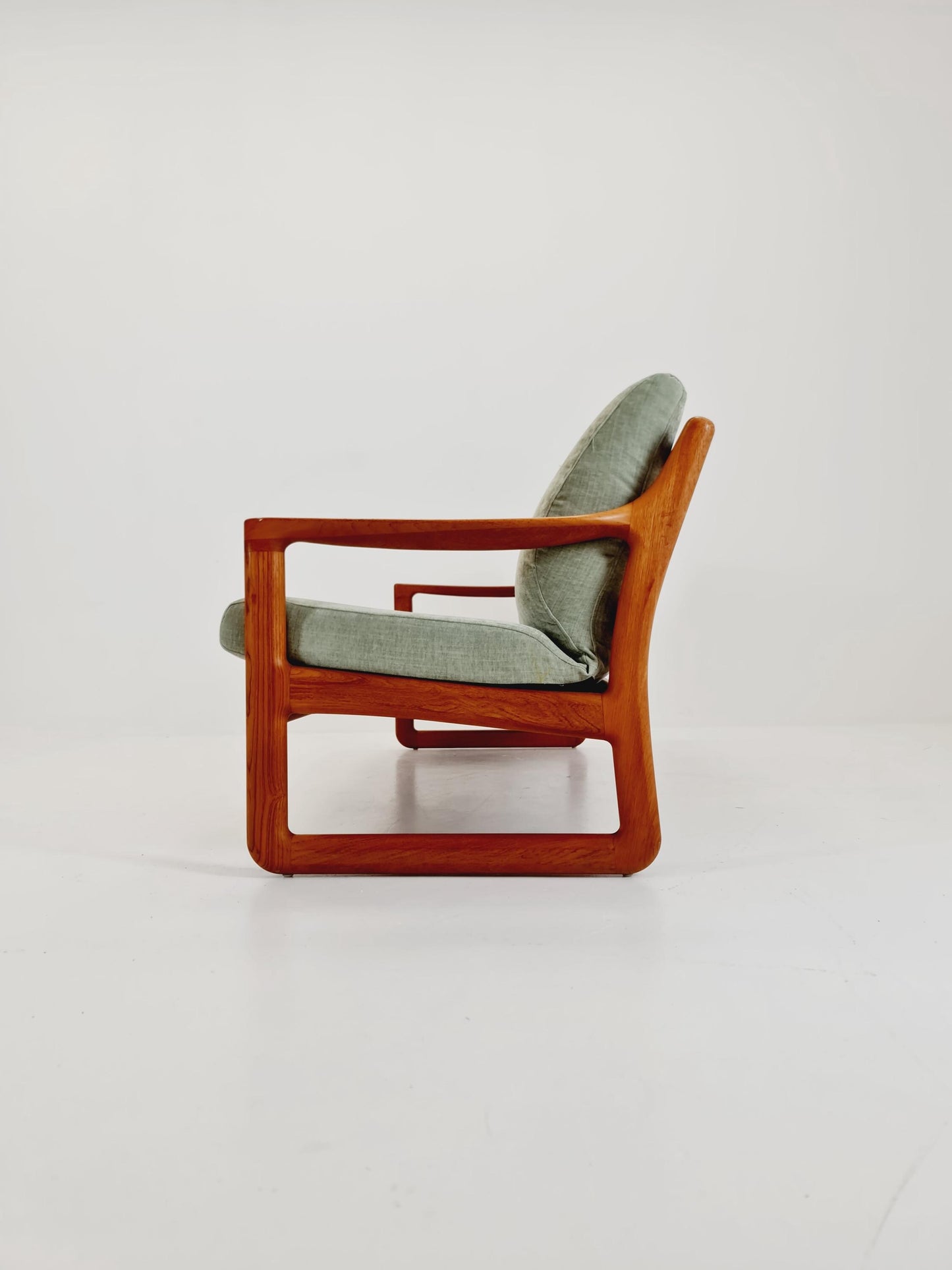 Mid century teak 3 -Seater Sofa by Johannes Andersen for Silkeborg , 1960s