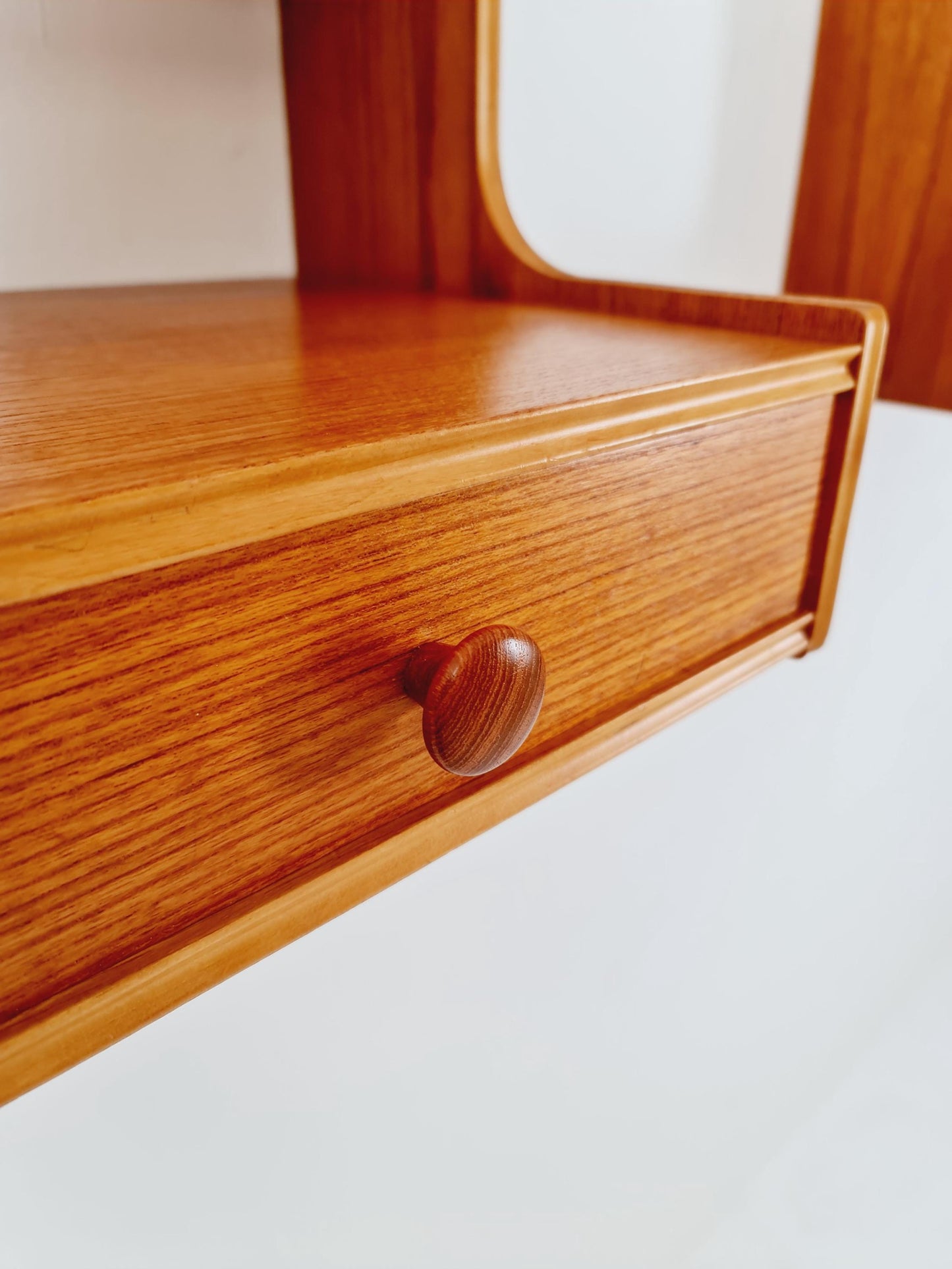 Rare pair of Danish teak nightstands, 1960s