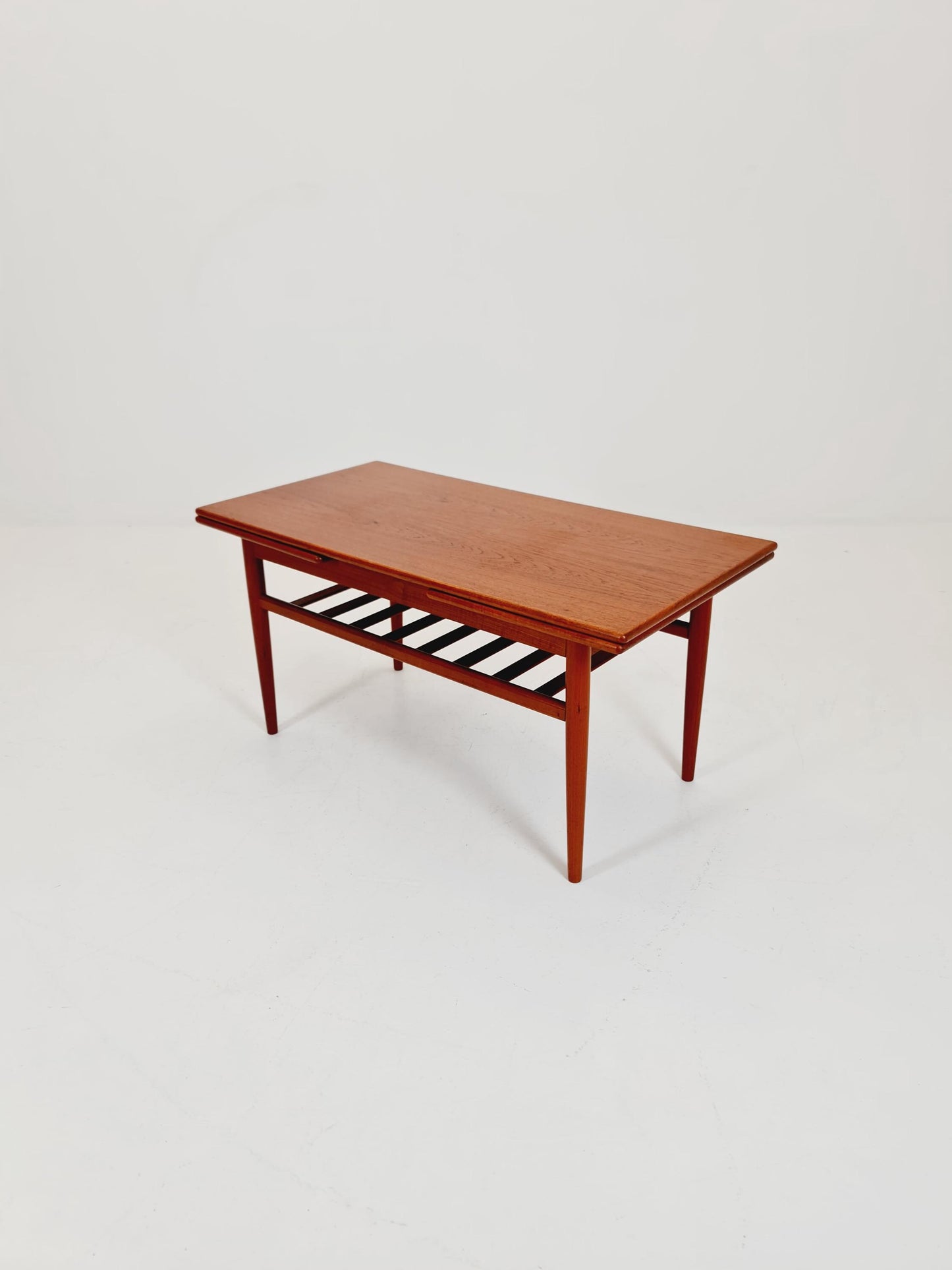 Midcentury Danish teak extendable coffee table by Trioh, 1960s