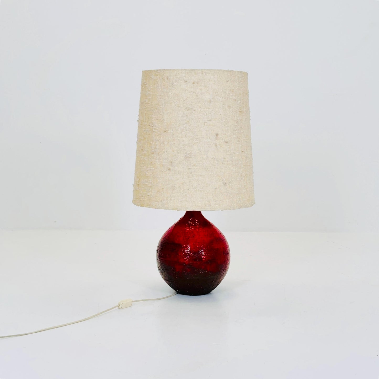Mid century ceramic handmade floor lamp 1960s Germany