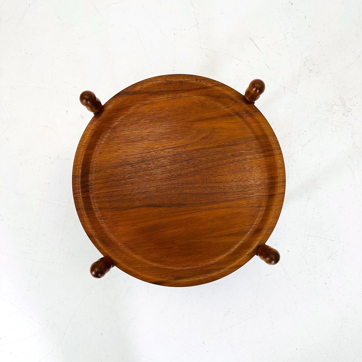 Mod century Modern Danish Round Teak Side table - 1960s