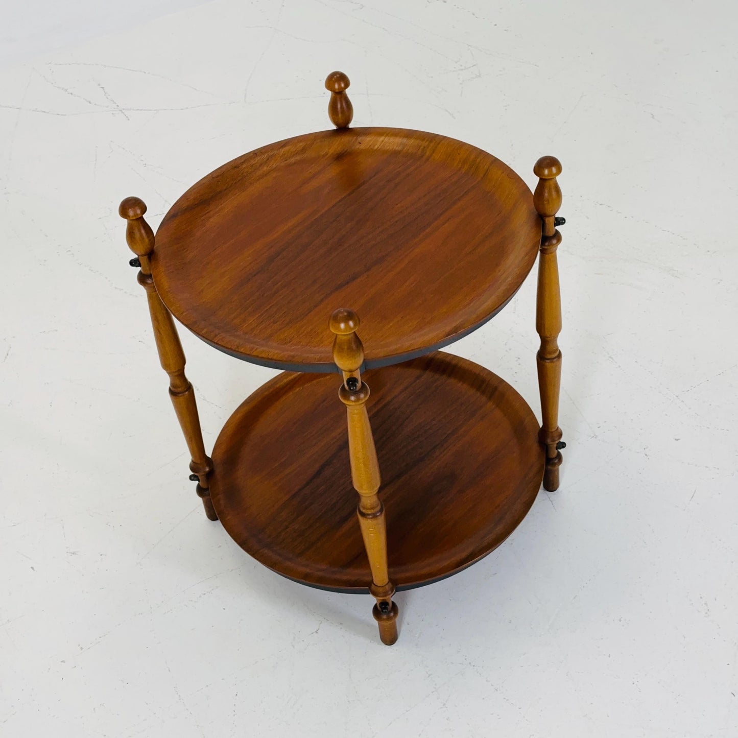 Mod century Modern Danish Round Teak Side table - 1960s