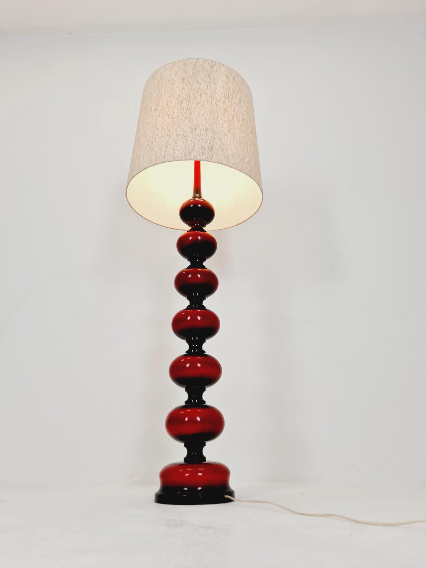 Rare Midcentury Ceramic German floor lamp by Kaiser Leuchten , 1960s