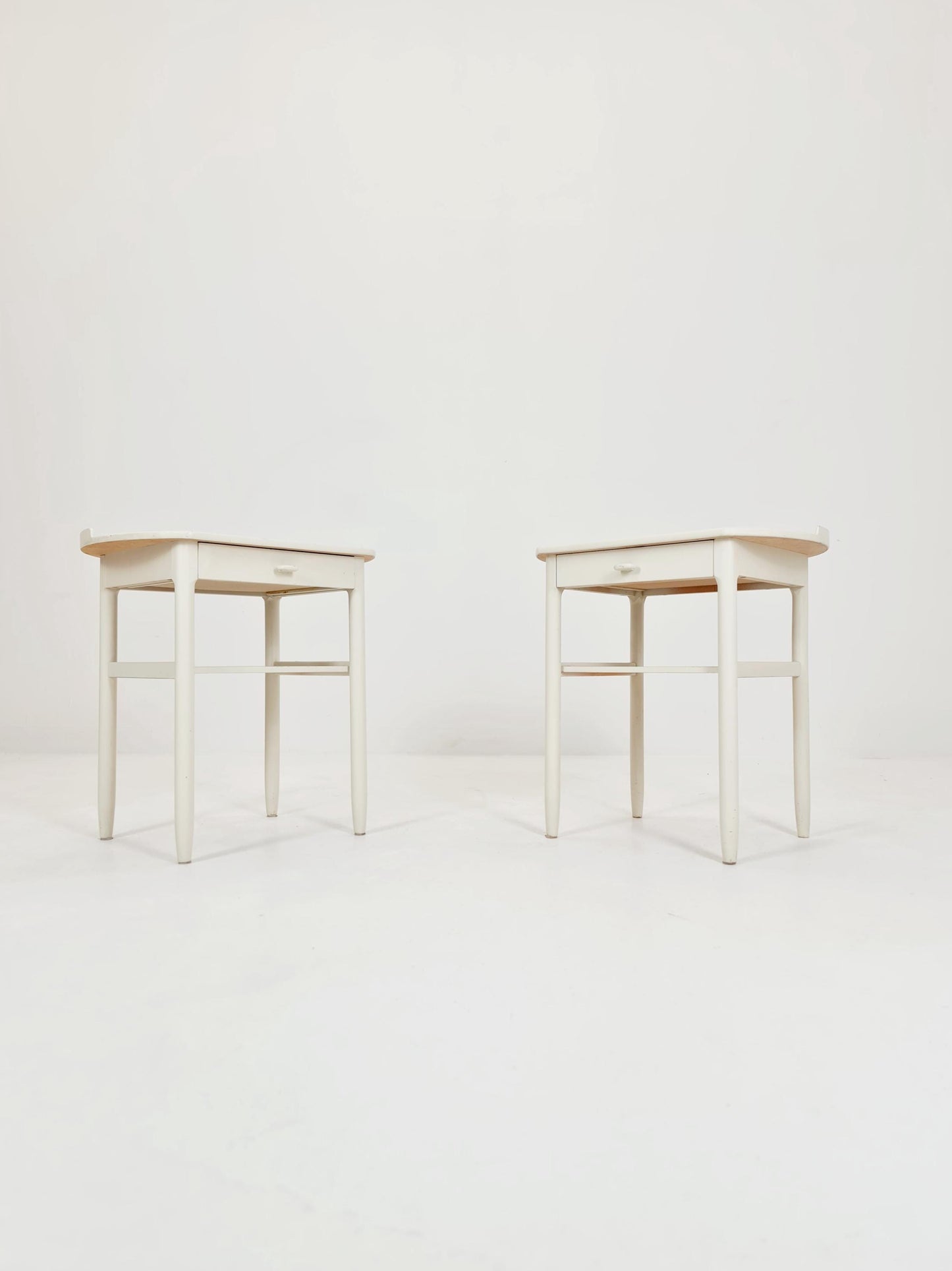 Swedish nightstands mid century design by Bertil Fridhagen for Bodafors ,1960
