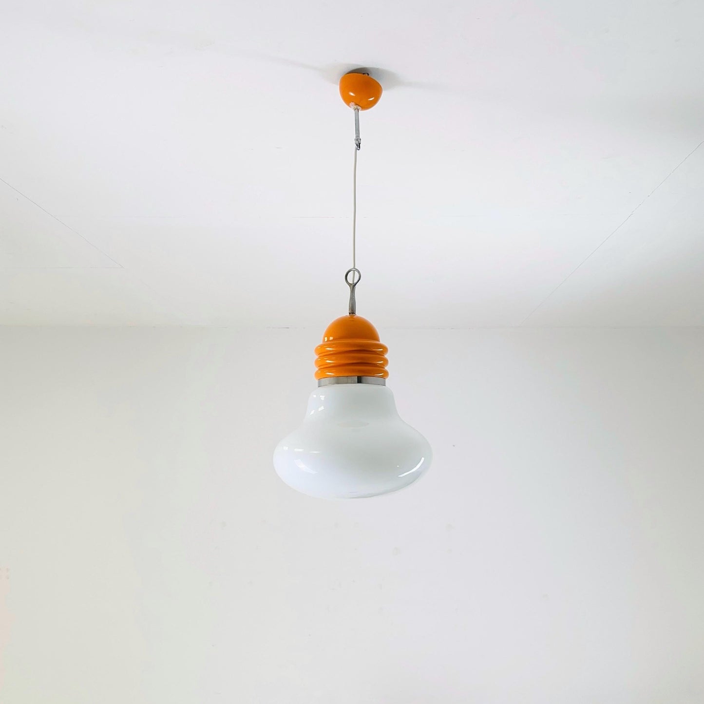 Mid century pop art Arianna Bulb Cwiling pendant Lamp by Piero Brombin for Artemide,Italy 1960s
