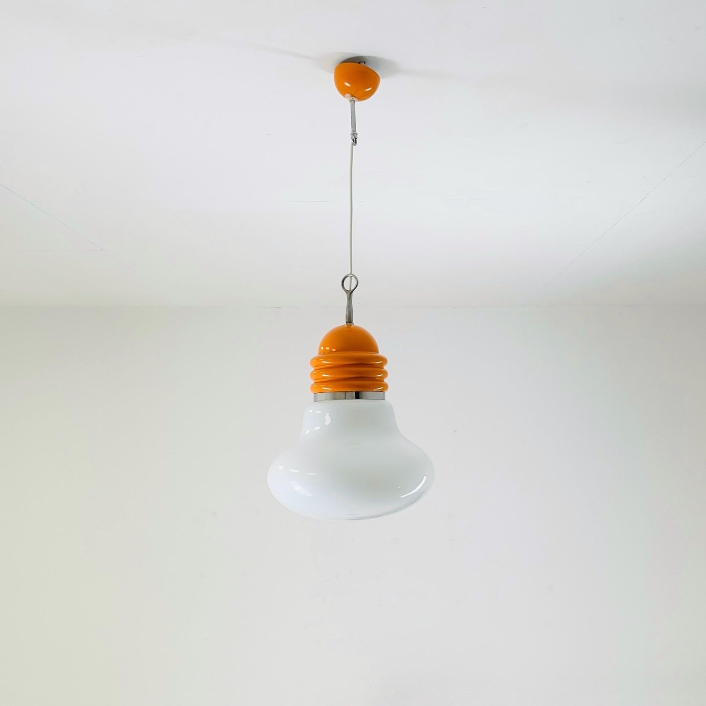 Mid century pop art Arianna Bulb Cwiling pendant Lamp by Piero Brombin for Artemide,Italy 1960s