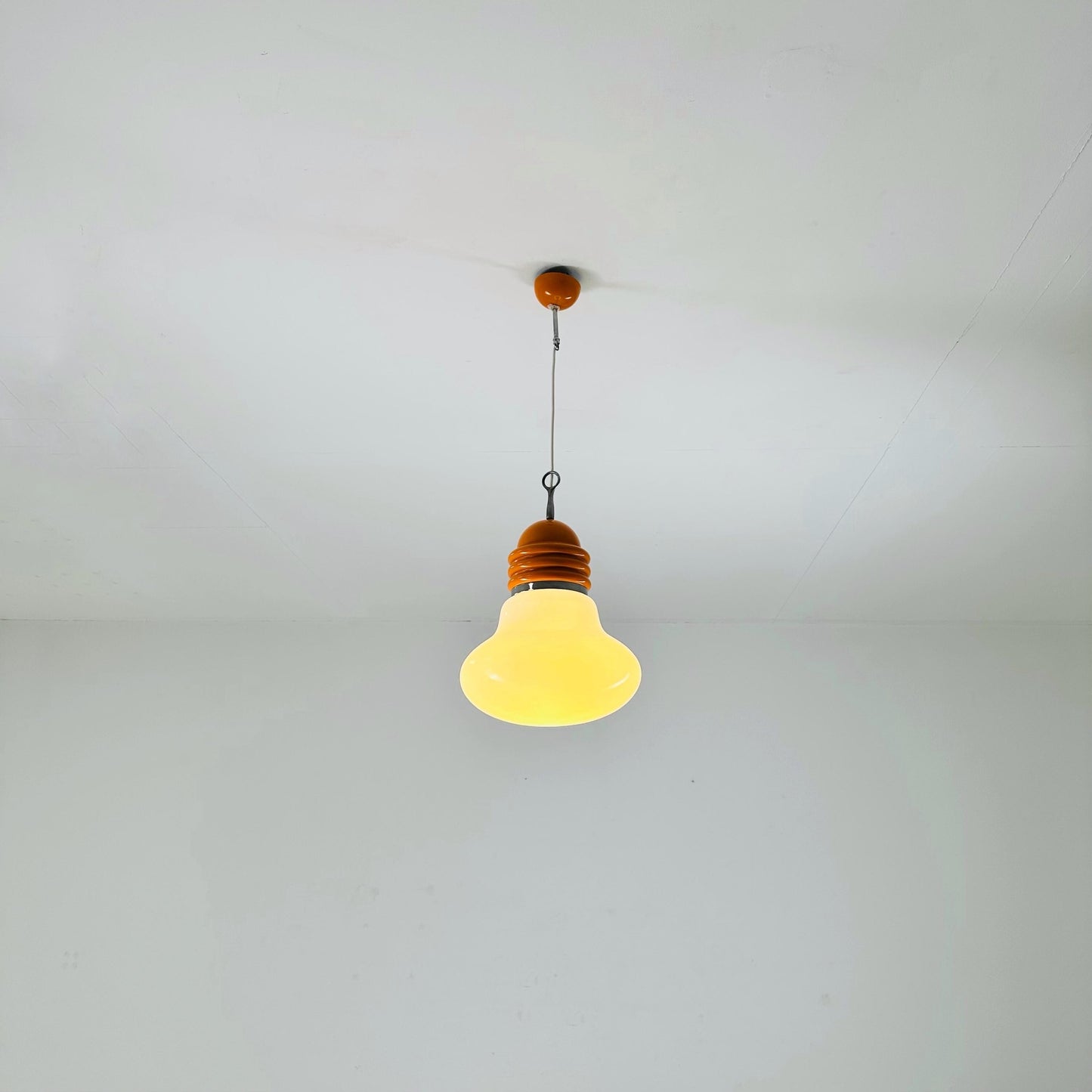 Mid century pop art Arianna Bulb Cwiling pendant Lamp by Piero Brombin for Artemide,Italy 1960s