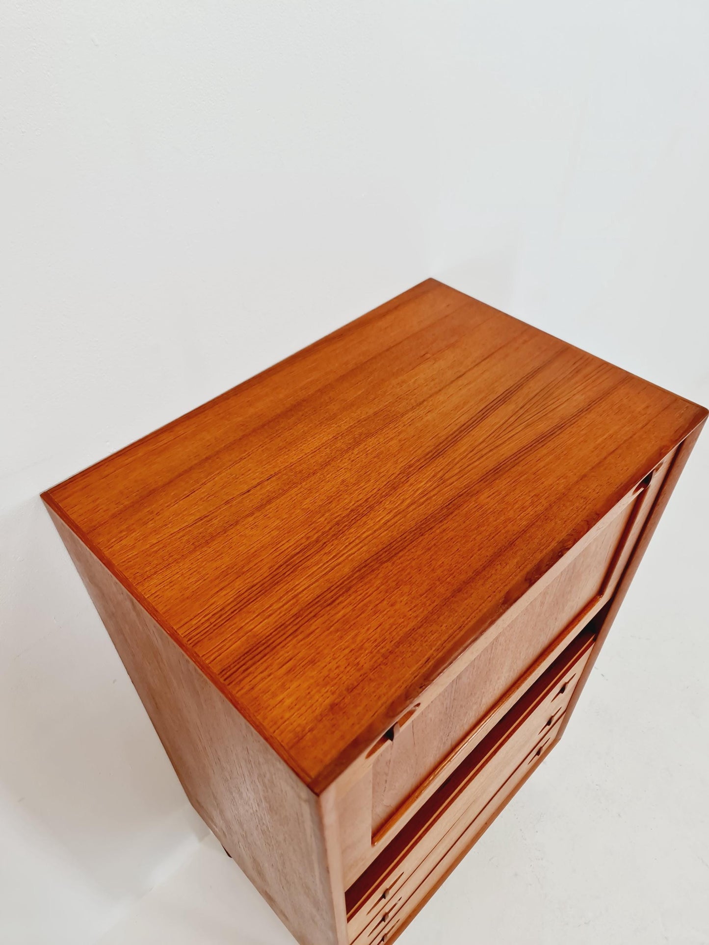 Midcentury Danish chest of drawers Teak , cabinet By Bramin Denmark , 1960s