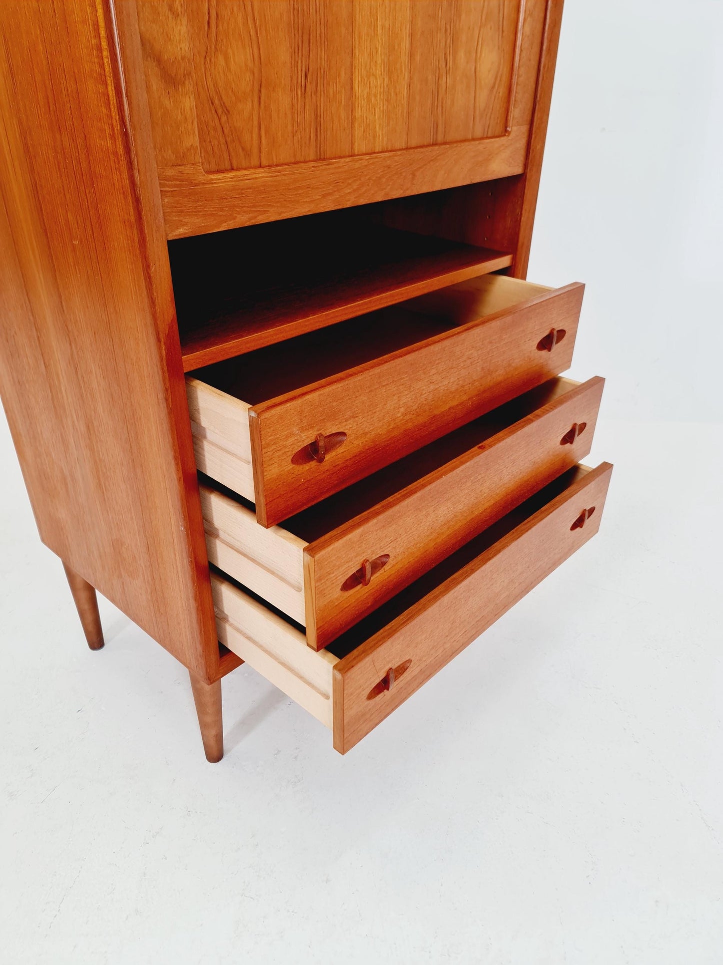Midcentury Danish chest of drawers Teak , cabinet By Bramin Denmark , 1960s