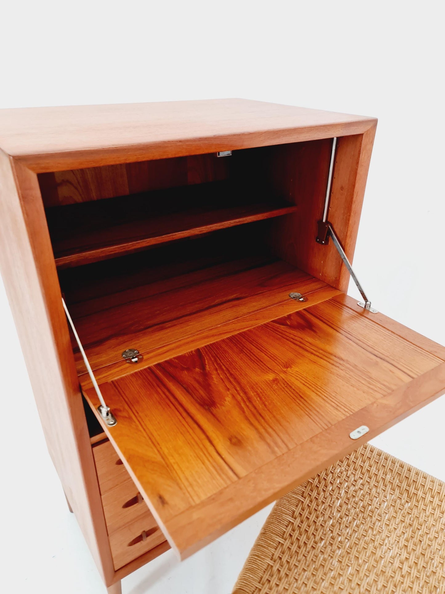 Midcentury Danish chest of drawers Teak , cabinet By Bramin Denmark , 1960s