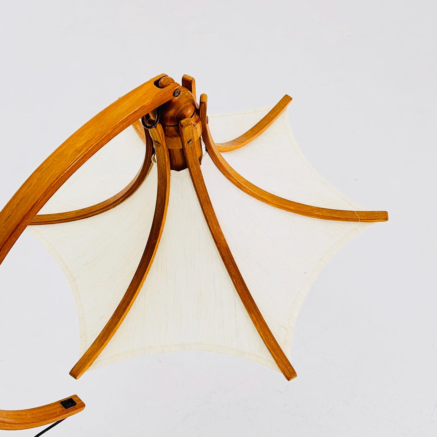 Mid century rare teak floor lamp by Domus Denmark 1970s