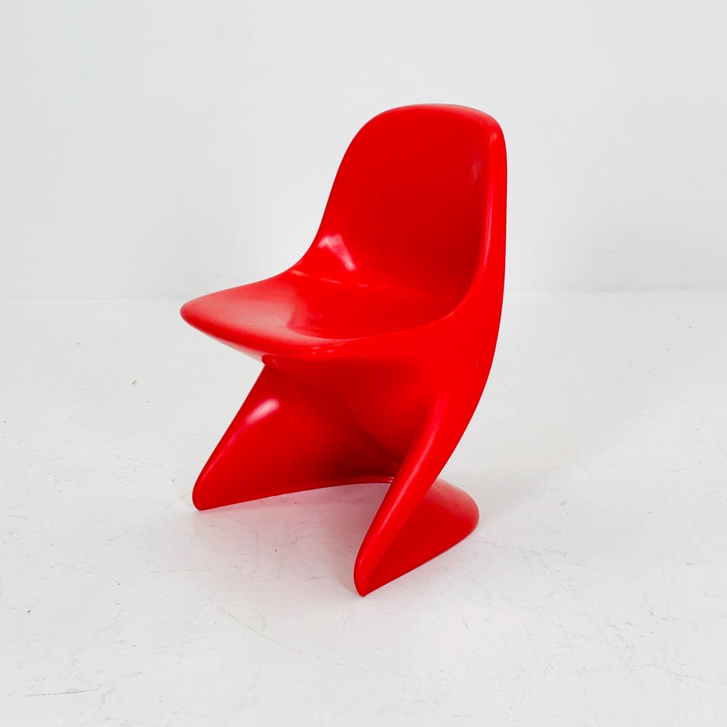 Spaceage orange Casala Casalino kids chair, designed by Alexander Begge, 1970s, W. Germany