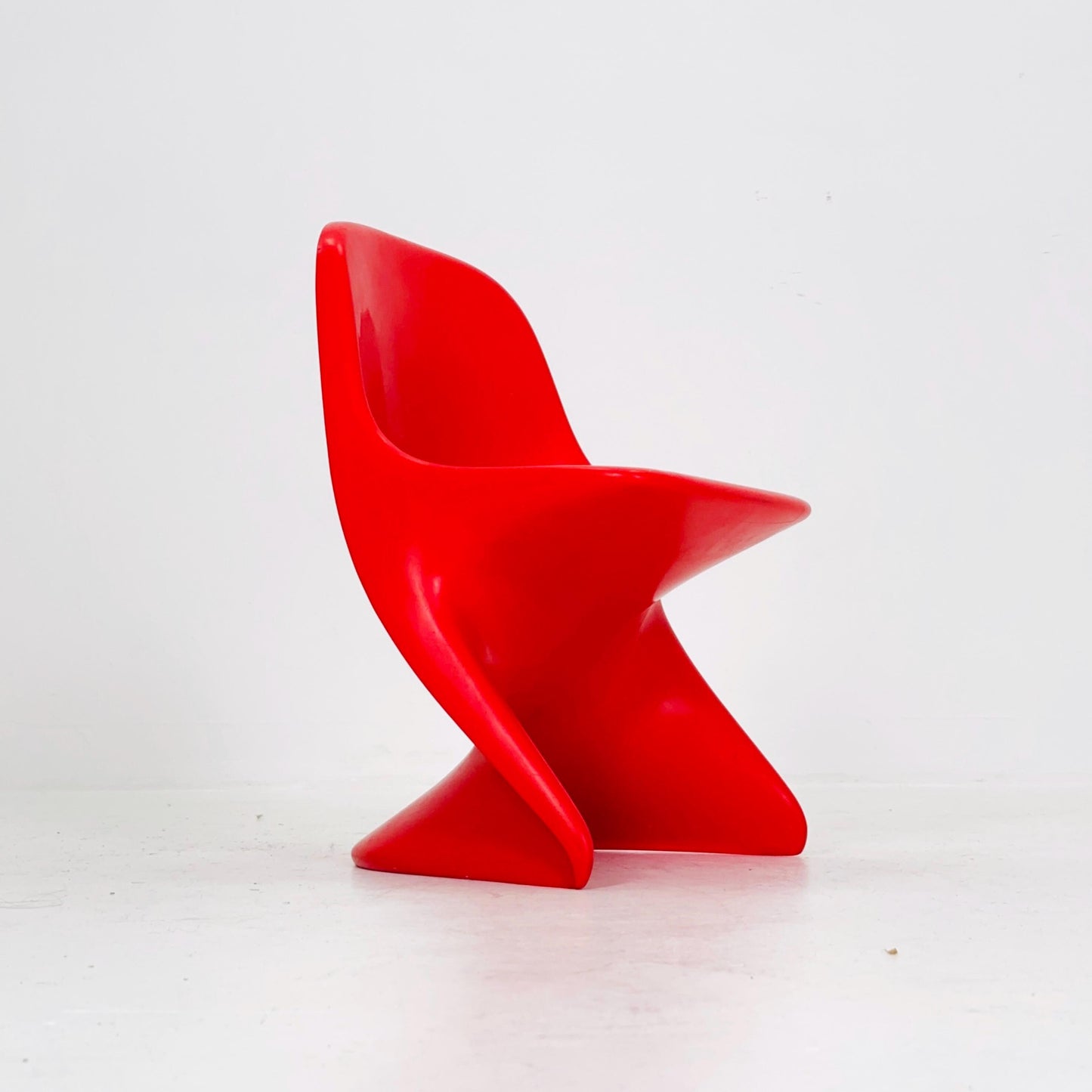 Spaceage orange Casala Casalino kids chair, designed by Alexander Begge, 1970s, W. Germany