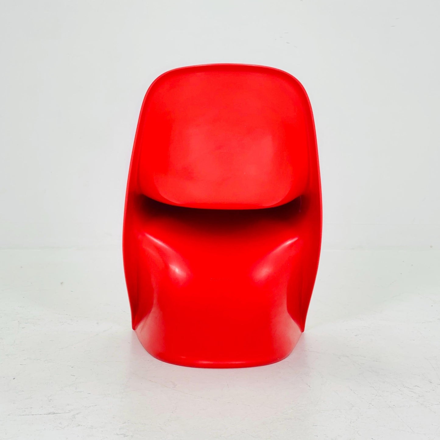 Spaceage orange Casala Casalino kids chair, designed by Alexander Begge, 1970s, W. Germany