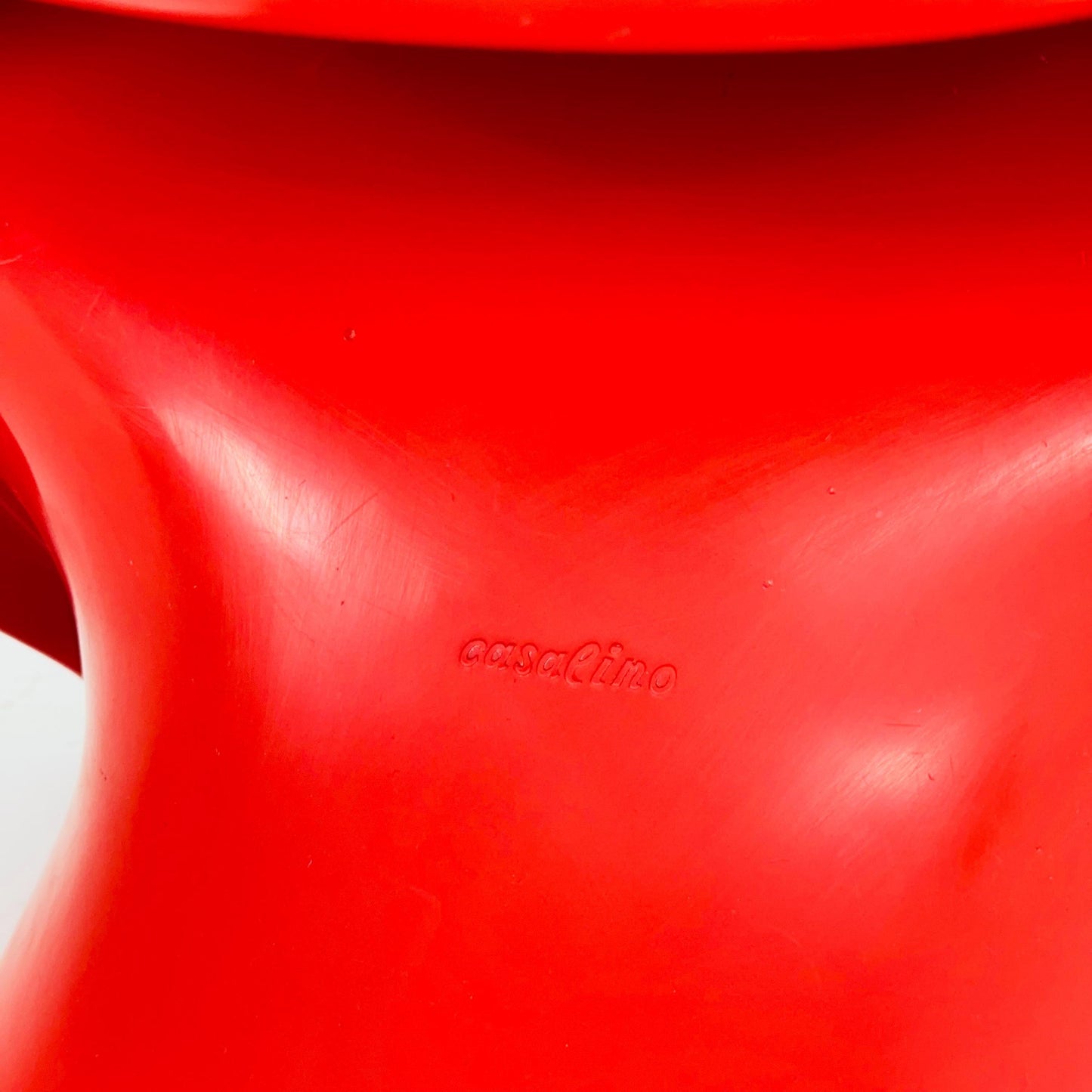 Spaceage orange Casala Casalino kids chair, designed by Alexander Begge, 1970s, W. Germany