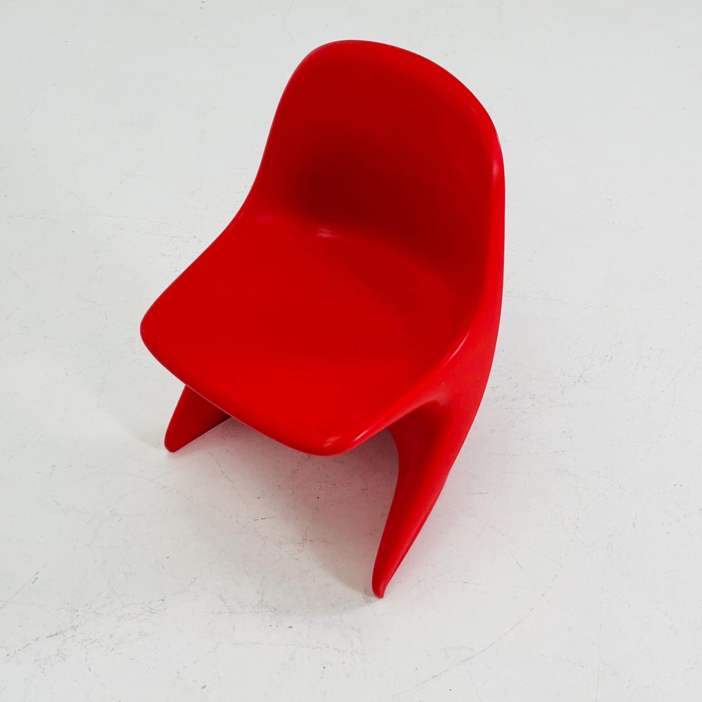 Spaceage orange Casala Casalino kids chair, designed by Alexander Begge, 1970s, W. Germany