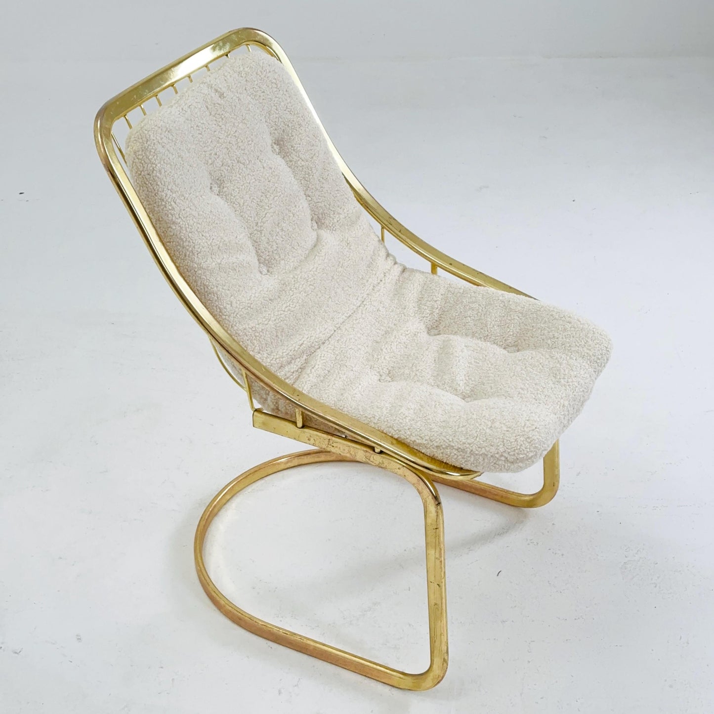 Set of 2 Mid century chrome Dining Chairs by Gastone Rinaldi, Italy, 1970s