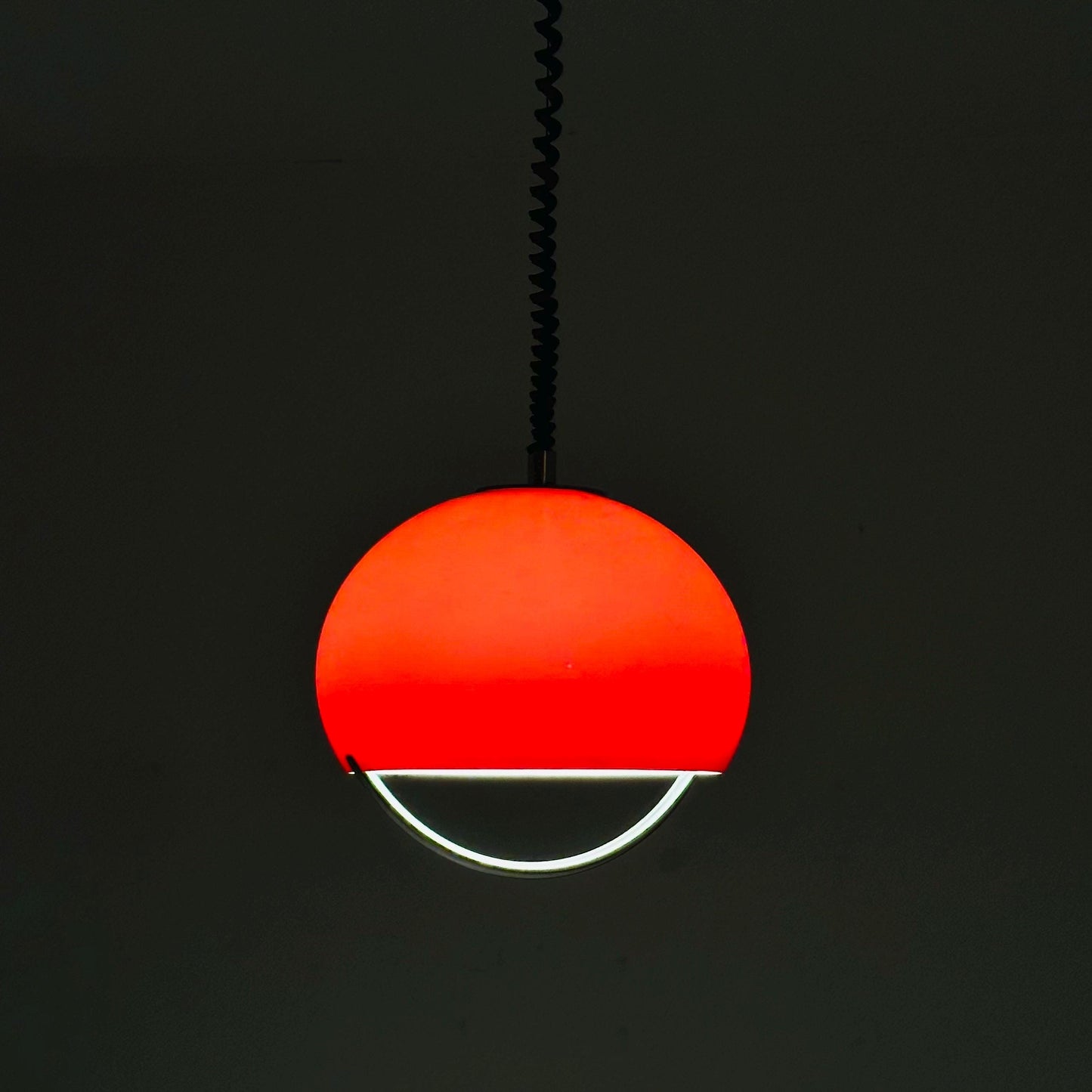 Mid-century Meblo pendant lamp designed by Harvey Guzzini Dijkstra, 1970s