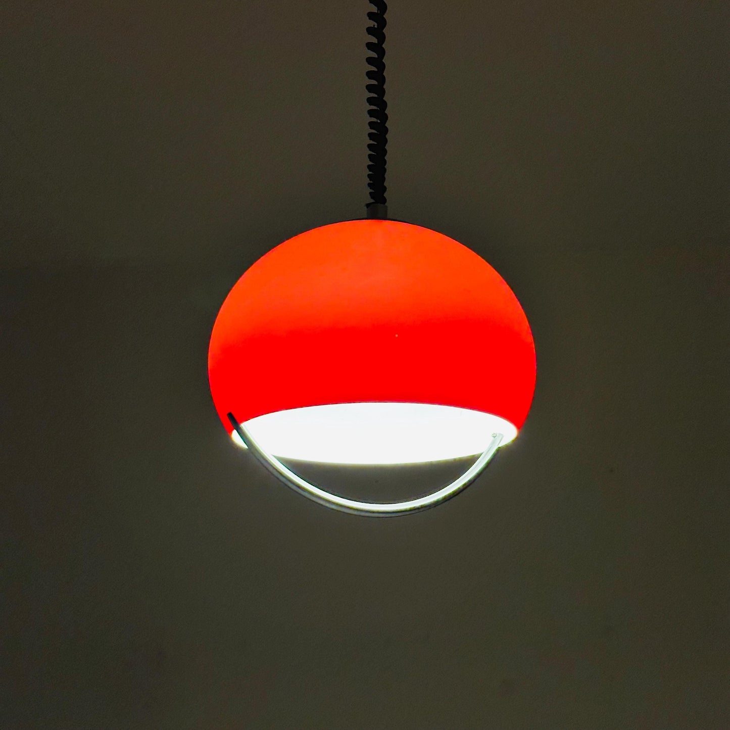 Mid-century Meblo pendant lamp designed by Harvey Guzzini Dijkstra, 1970s