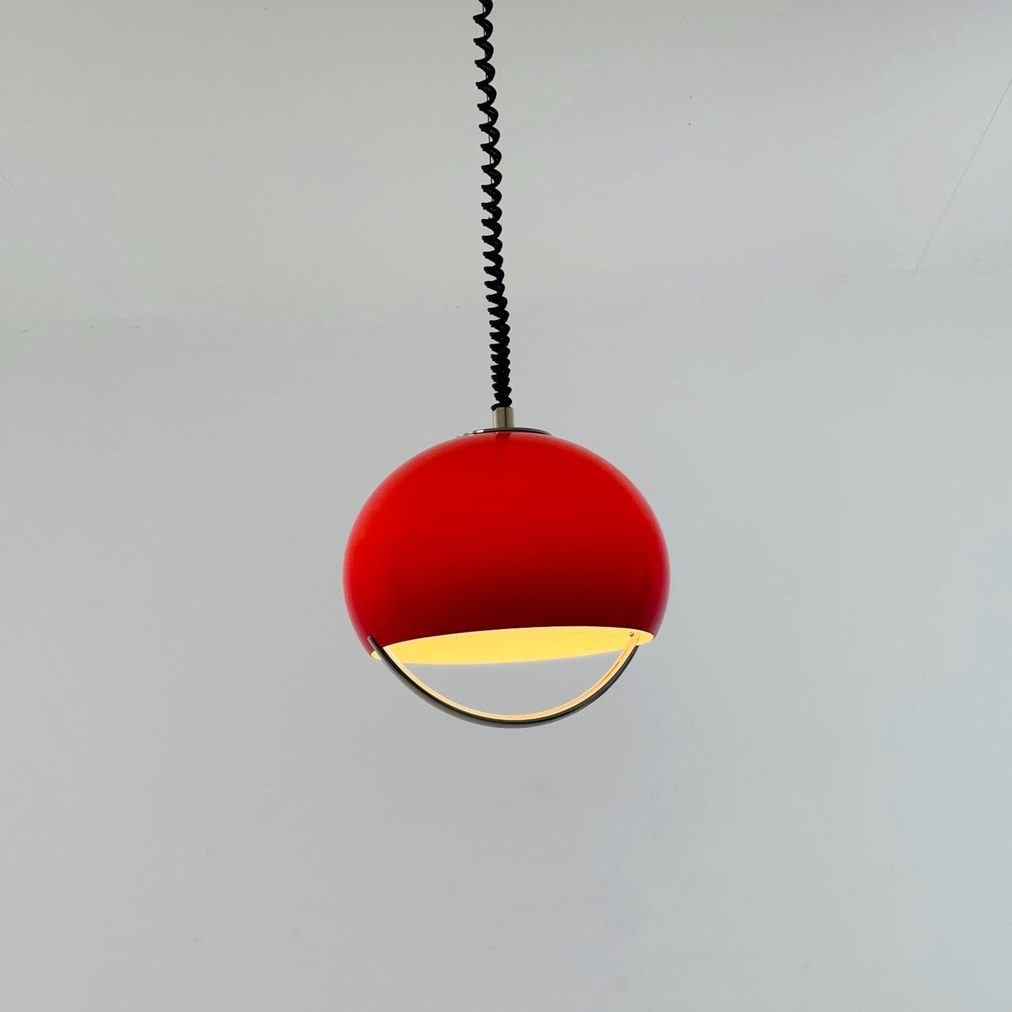 Mid-century Meblo pendant lamp designed by Harvey Guzzini Dijkstra, 1970s