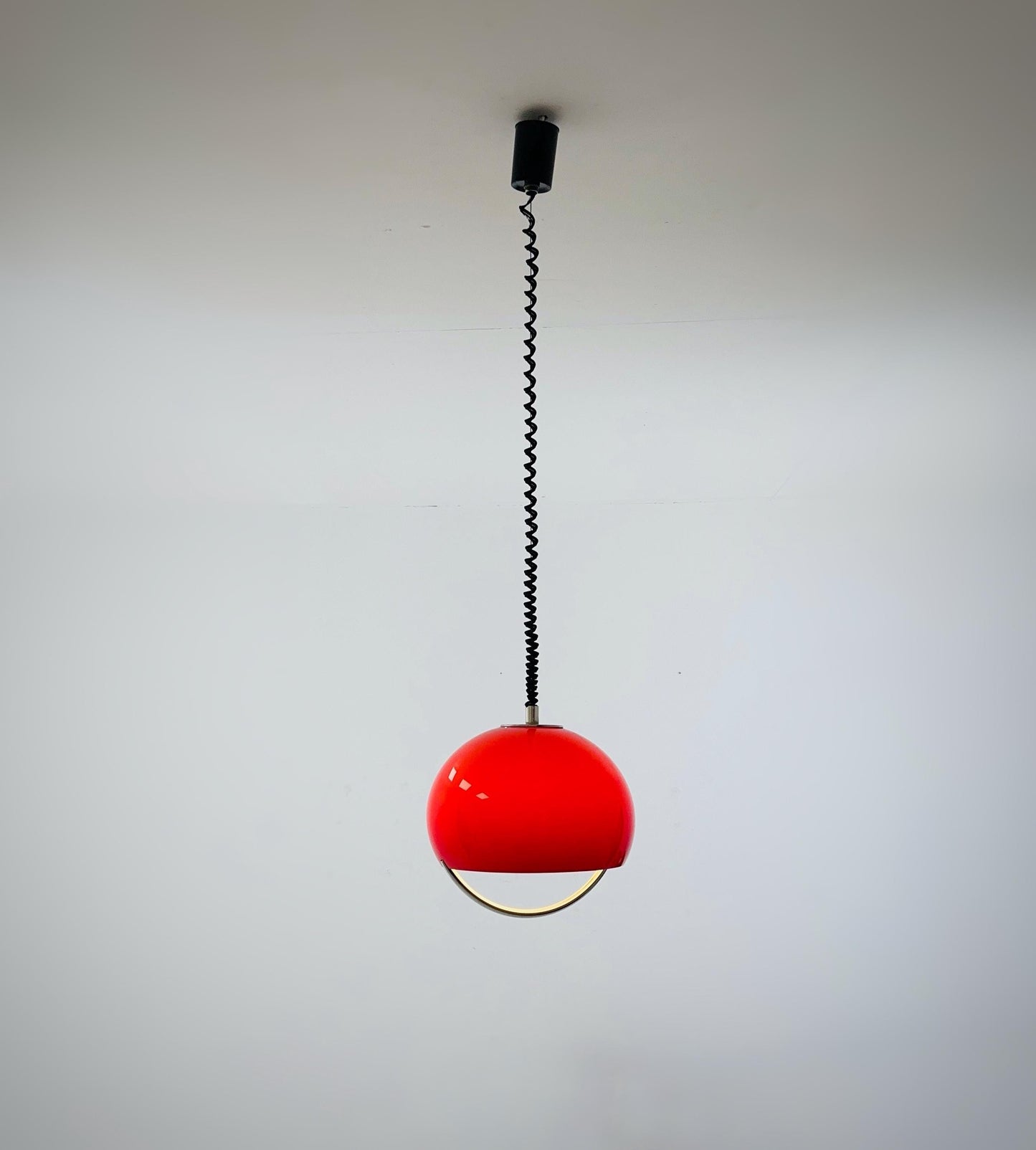 Mid-century Meblo pendant lamp designed by Harvey Guzzini Dijkstra, 1970s