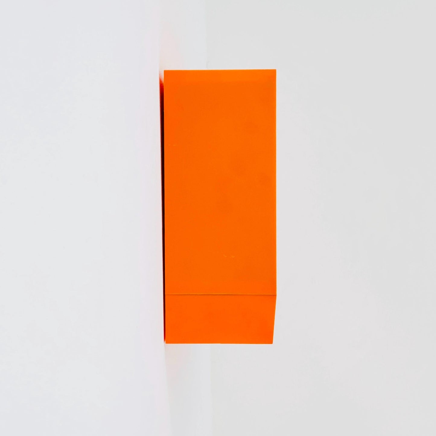 Vintage Space Age Orange Medical Cabinet with Mirror Sliding Door , Retro 1970s Germany
