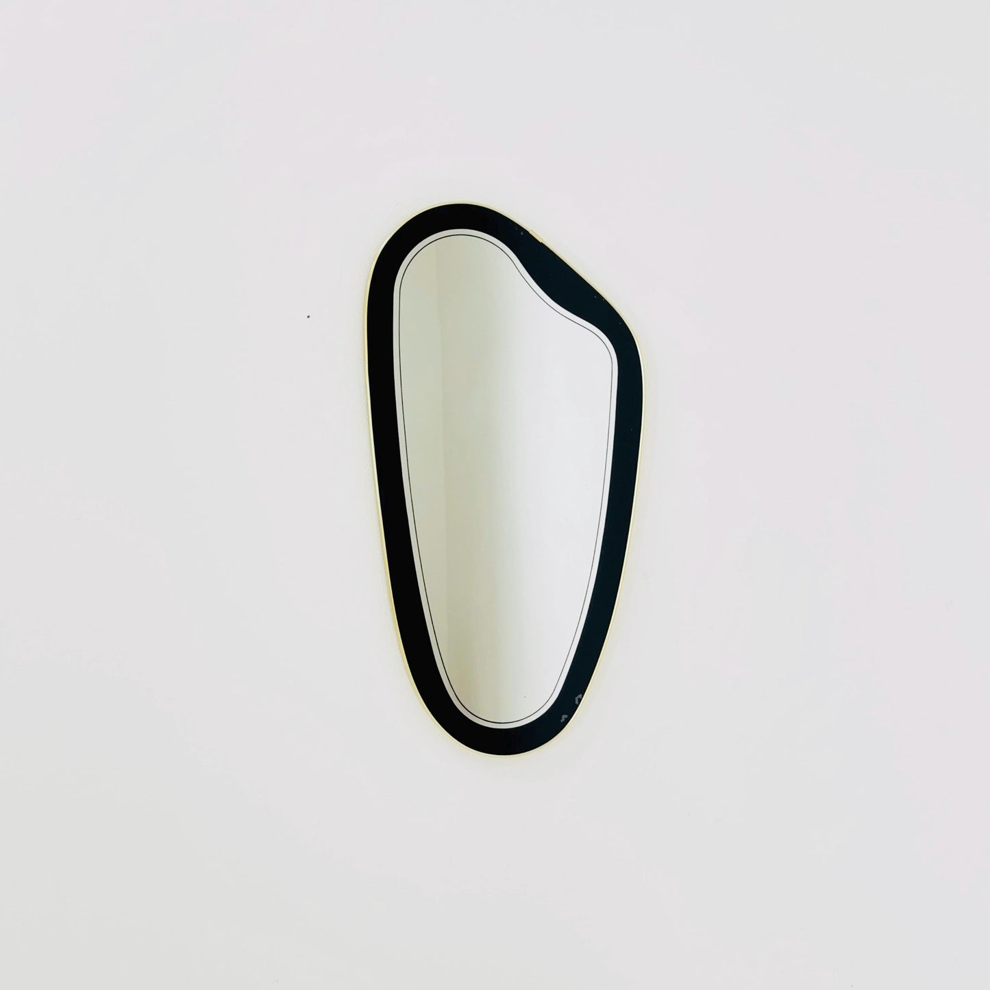 Kristall Mid Century asymmetric wall Mirror by lenzgold Nieren Spiegel - Kidney mirror 1960s rockabilly Germany