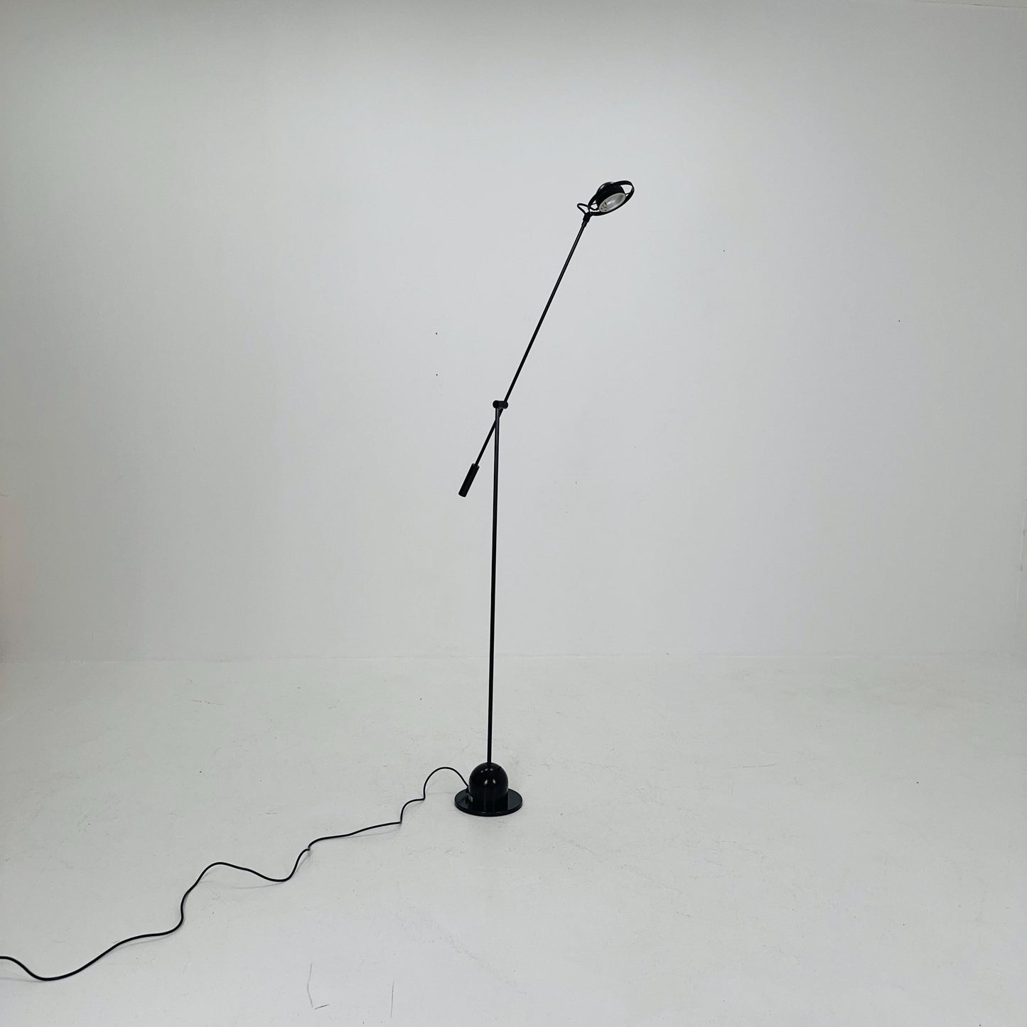 Post Modern black Adjustable floor lamp by Gammalux Italy, 1970s