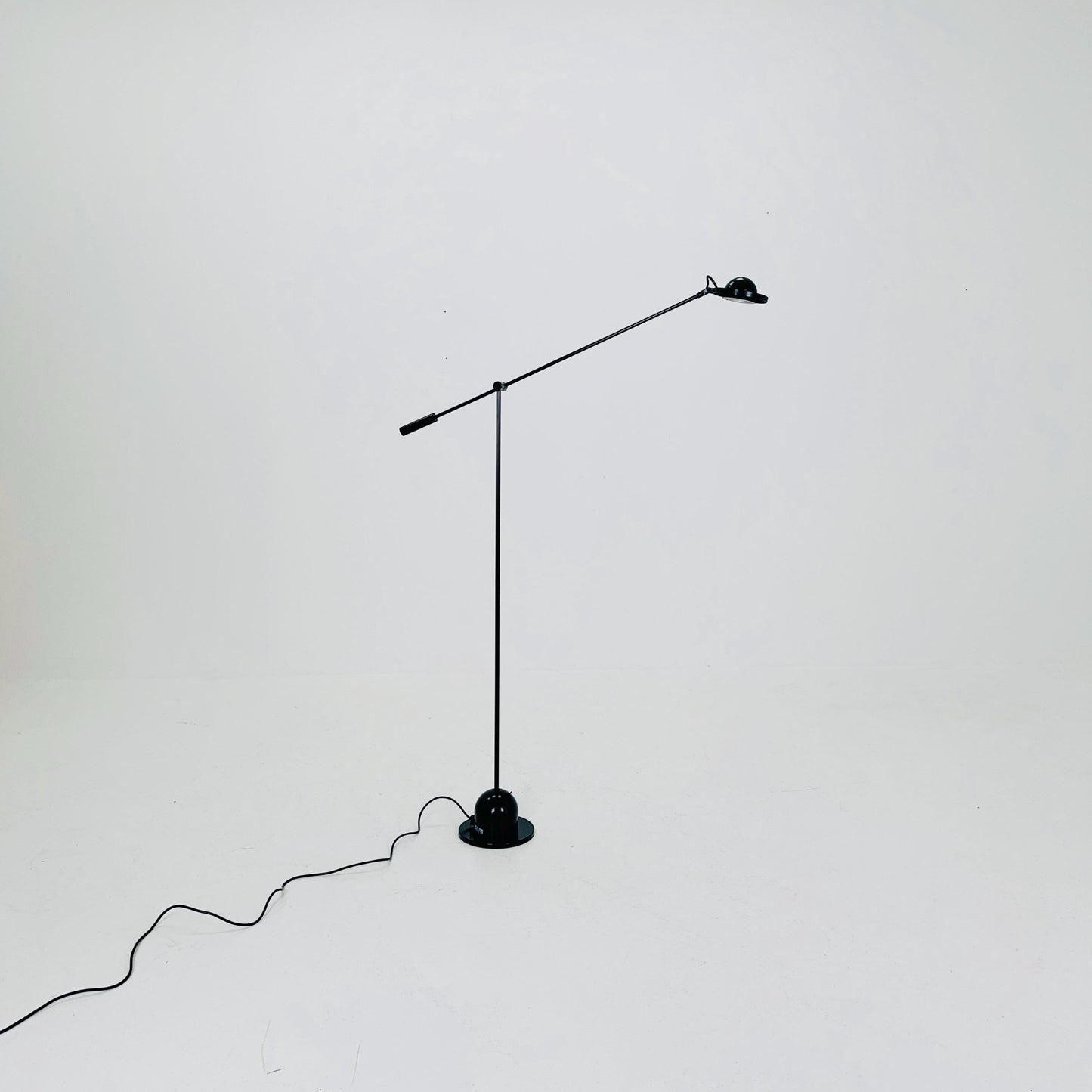 Post Modern black Adjustable floor lamp by Gammalux Italy, 1970s