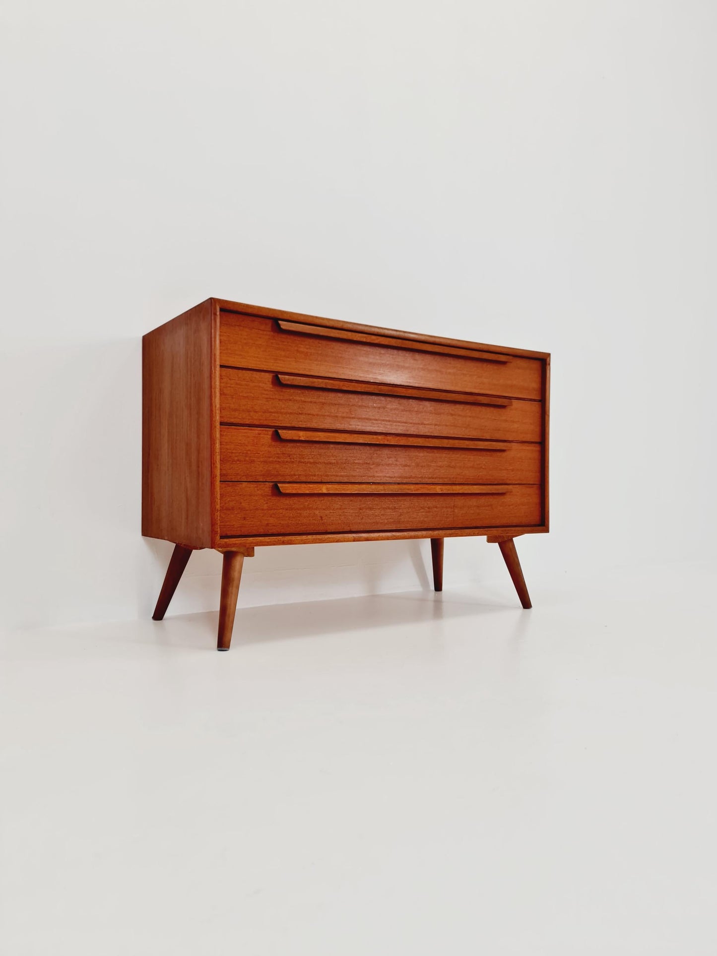Mid century Modern German teak chest of drawers by WK möbel, 1960s