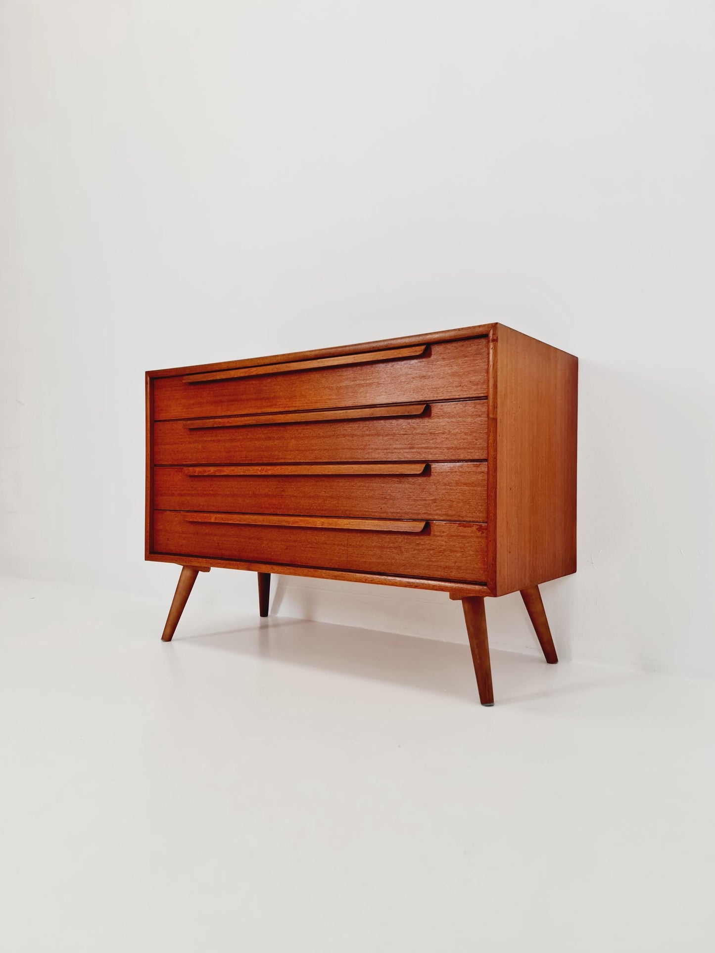 Mid century Modern German teak chest of drawers by WK möbel, 1960s